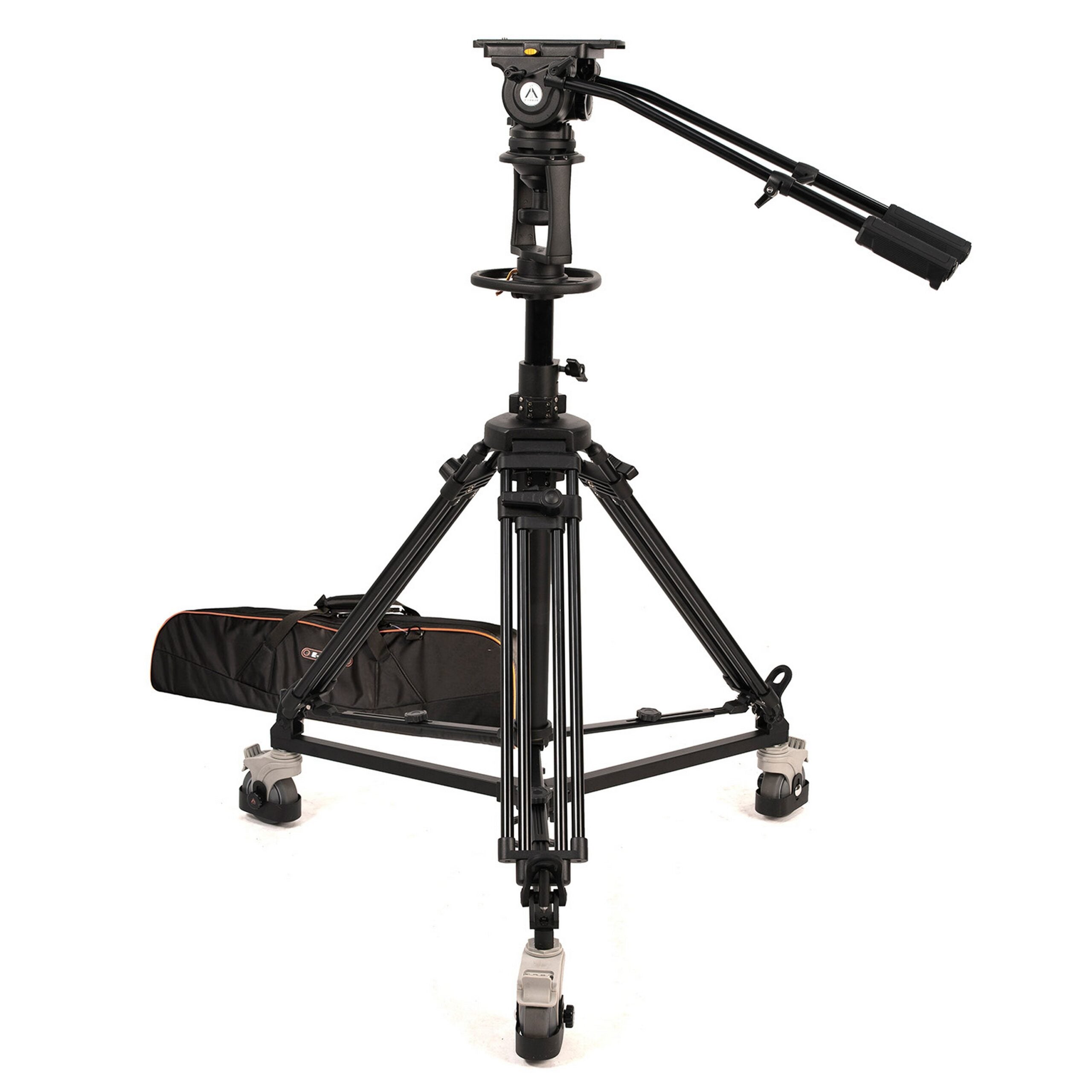 E-Image EI-GH20-KIT: Professional GH20 Fluid Head Set with Tripod and Dolly