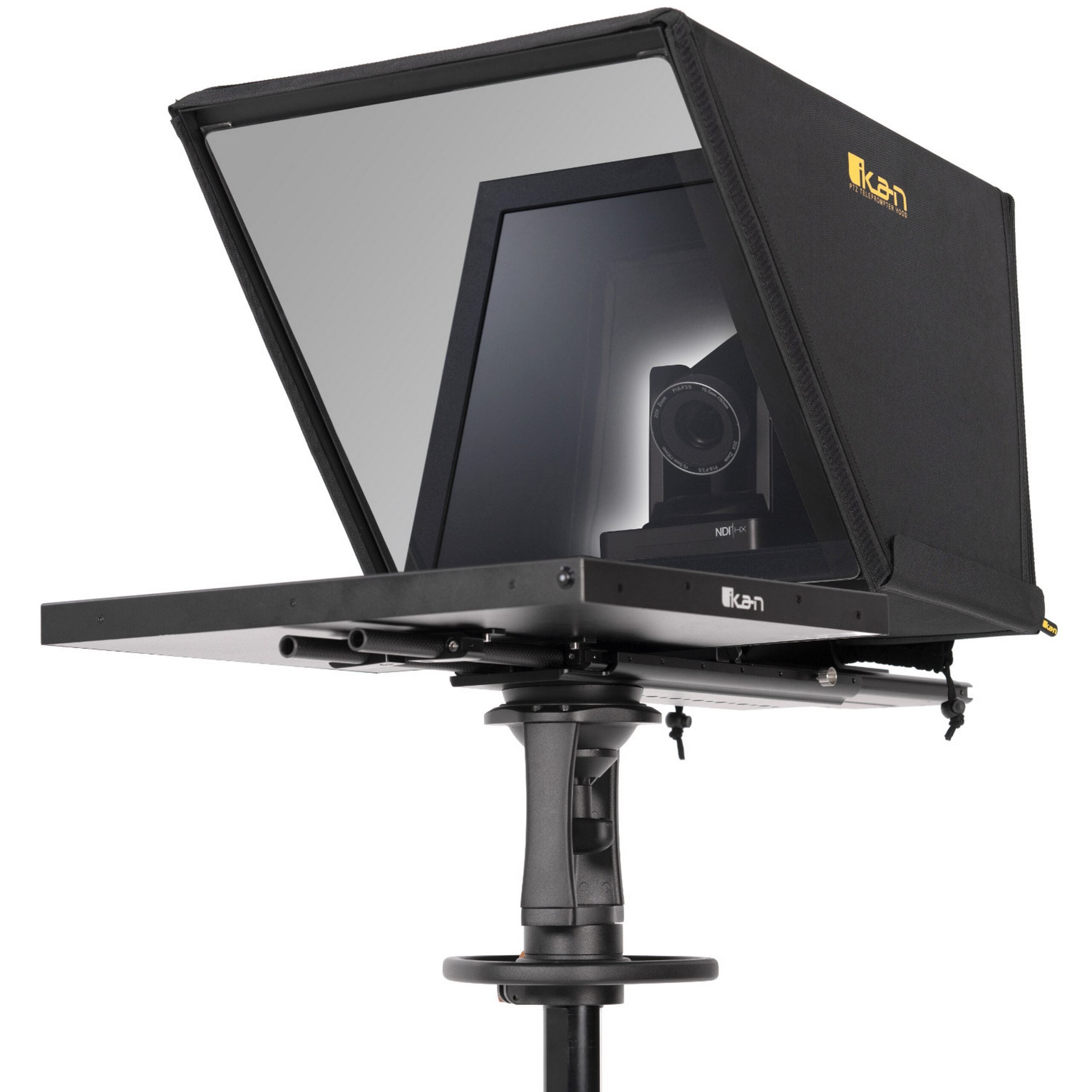 Ikan PT4900S-PTZ-OTTICA 19-Inch SDI High-Bright PTZ-Compatible Teleprompter with Ottica Camera