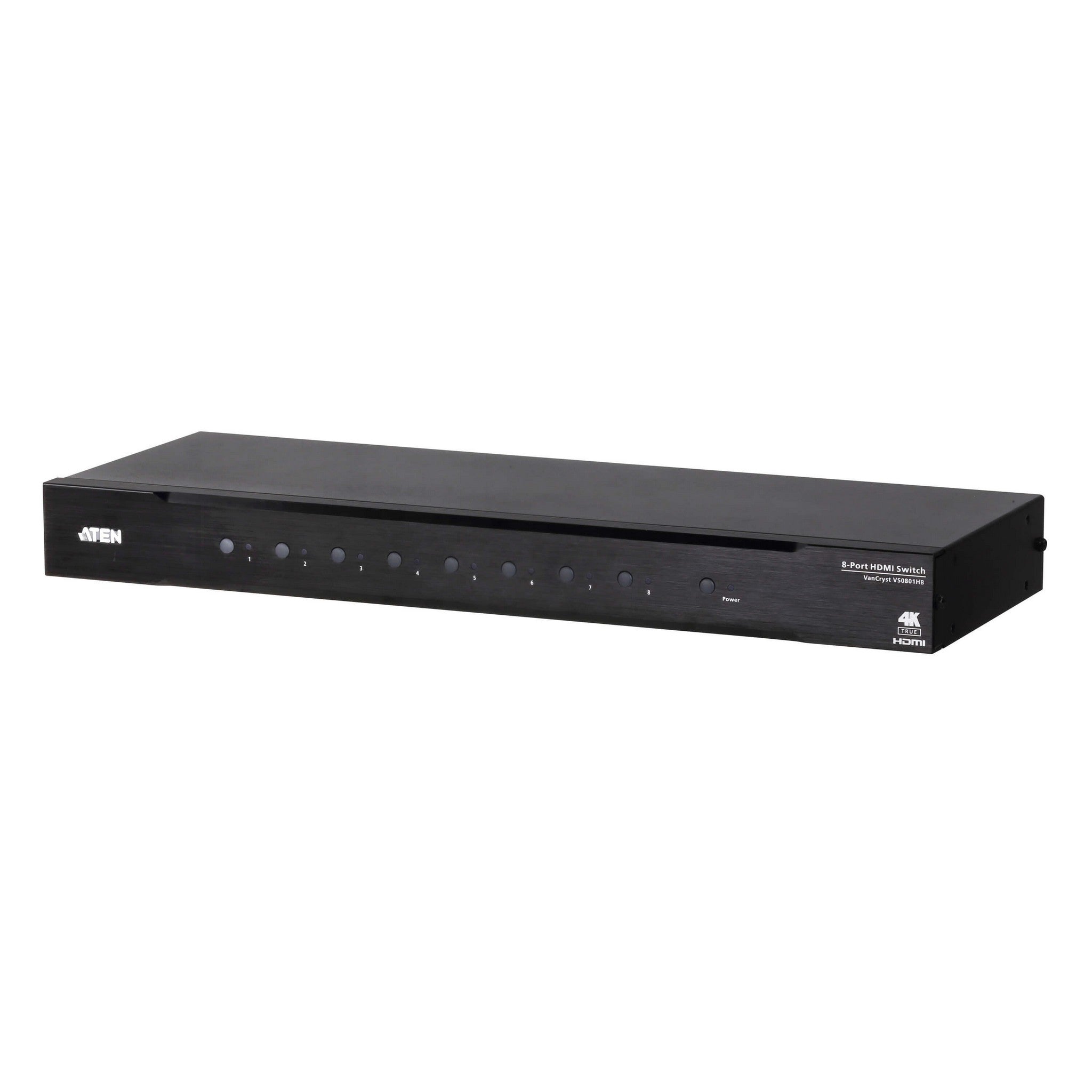 ATEN 8-Port True 4K Ultra HD HDMI Video Switch VS0801HB for Multi-Source Display Routing