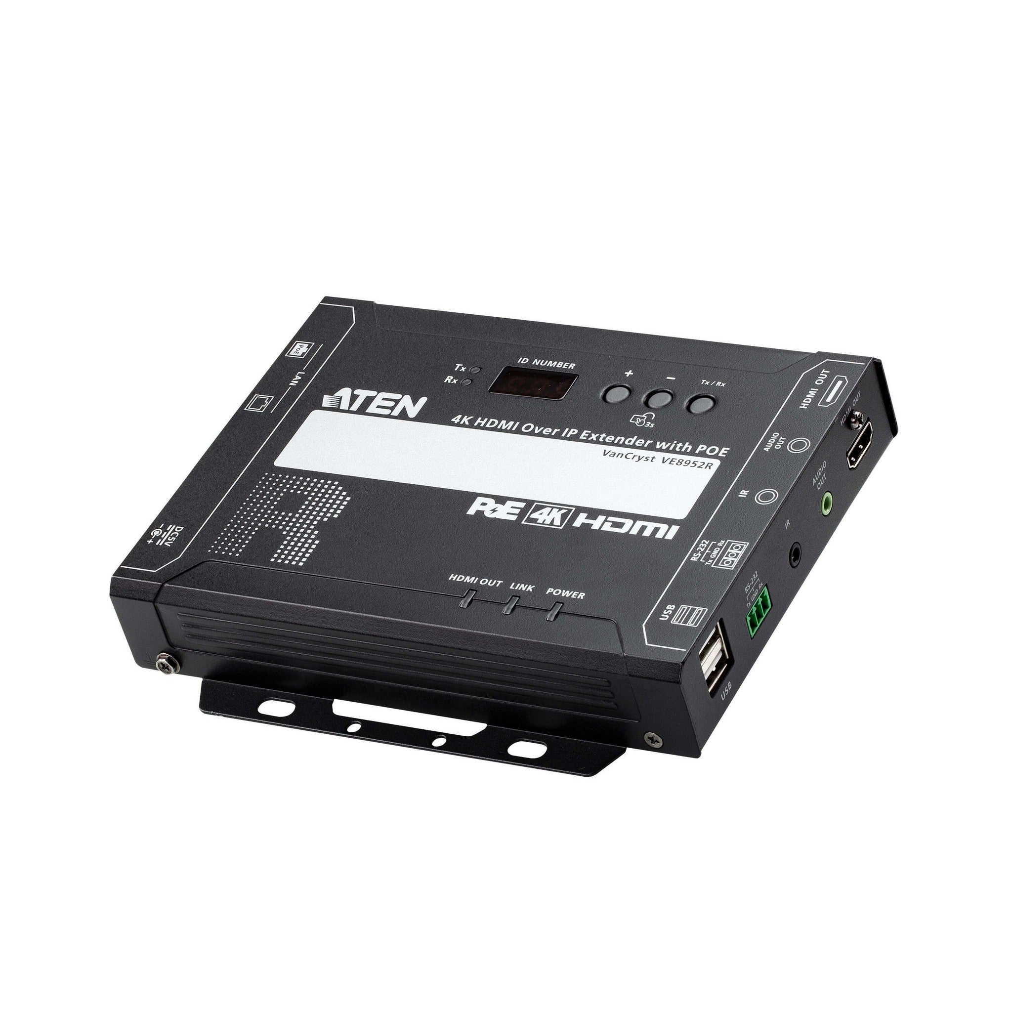 ATEN VE8952R 4K HDMI over IP Power over Ethernet Receiver for High - Quality Audio - Visual Transmission