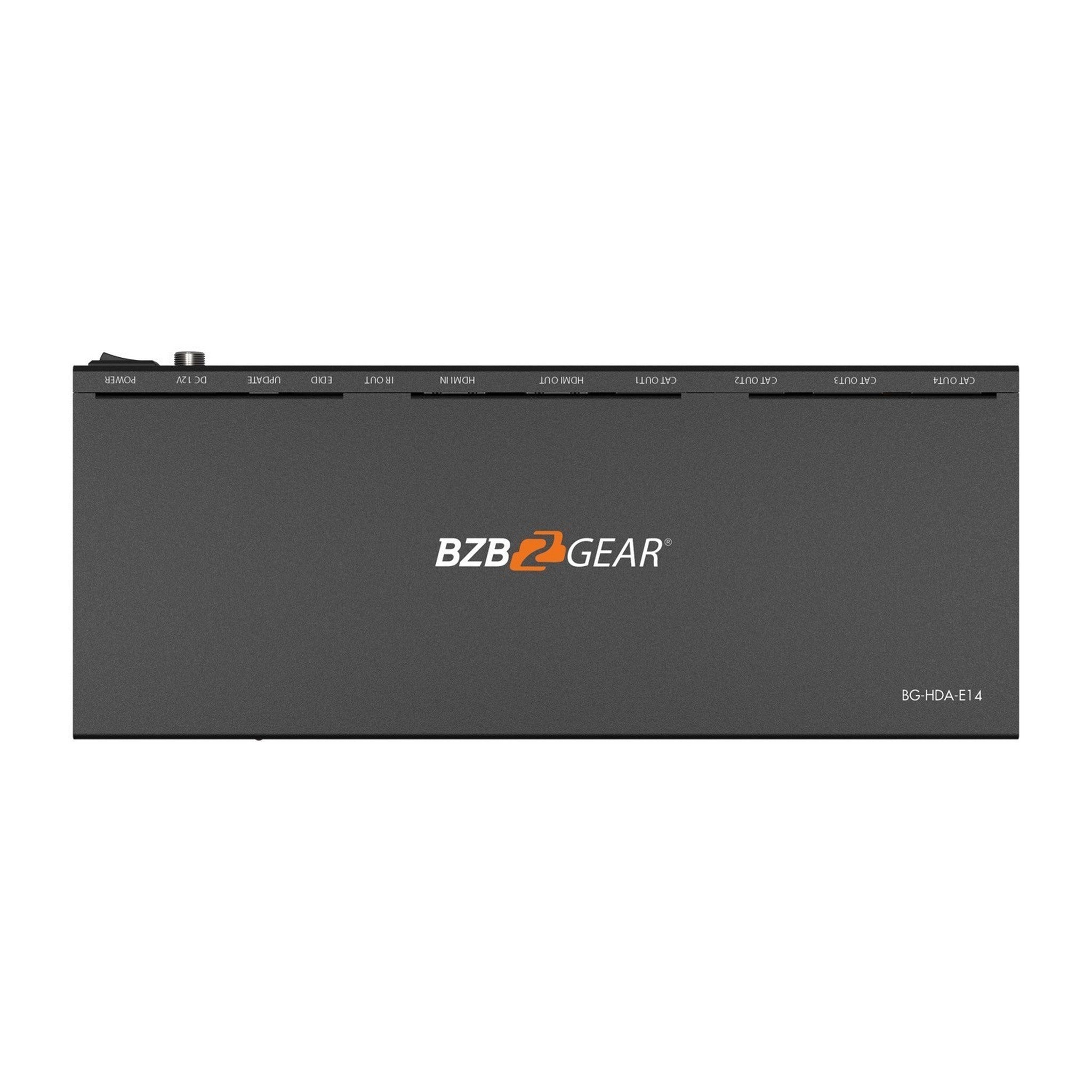 BZBGEAR BG-HDA-E14 High-Performance 1X4 1080P/4K30 HDMI Signal Splitter and Distribution Amplifier for Multiple Display Setups