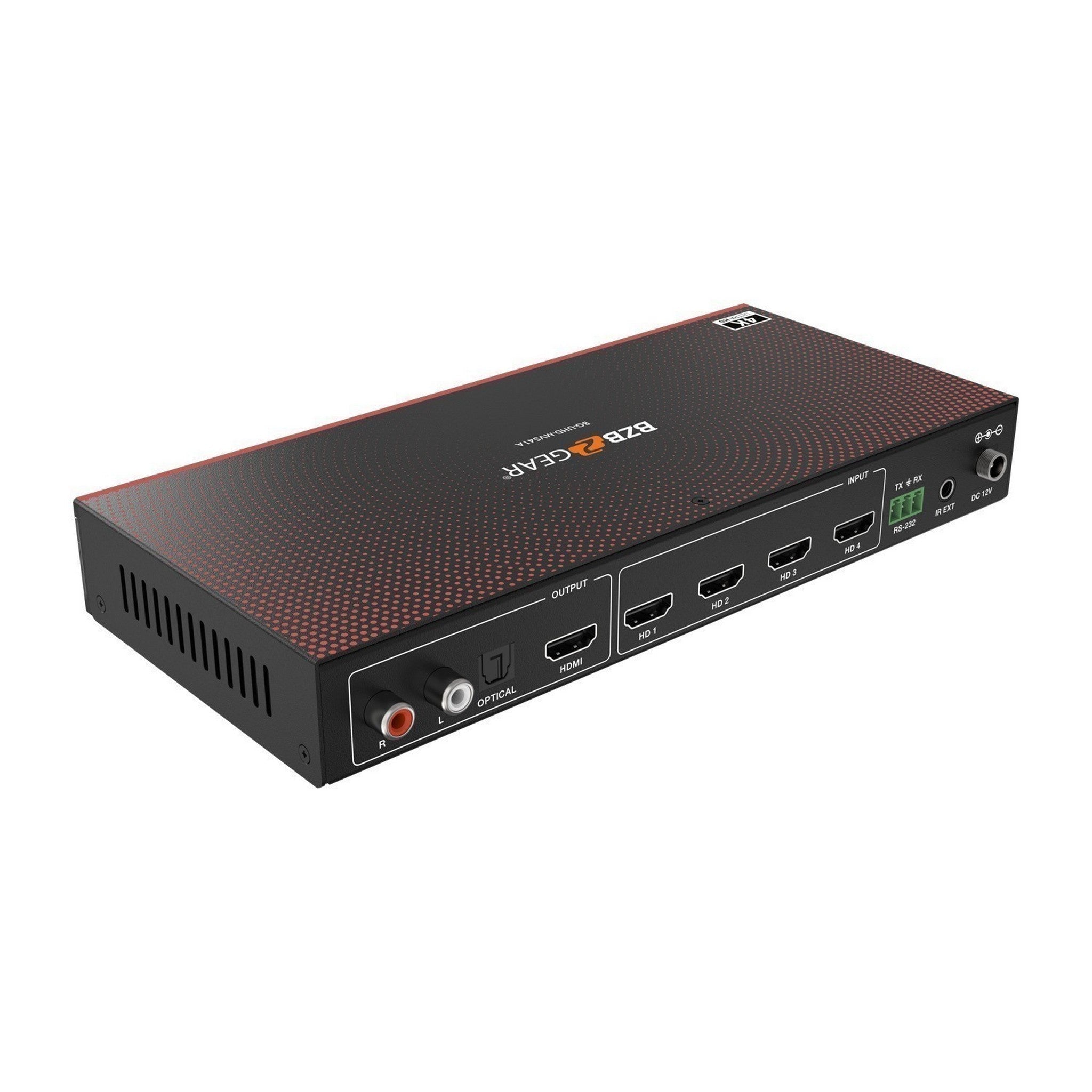 BZBGEAR BG-UHD-MVS41A High-Speed 18Gbps 4K60 4x1 Quad Multi-Viewer Ultra HD Video Switcher Device