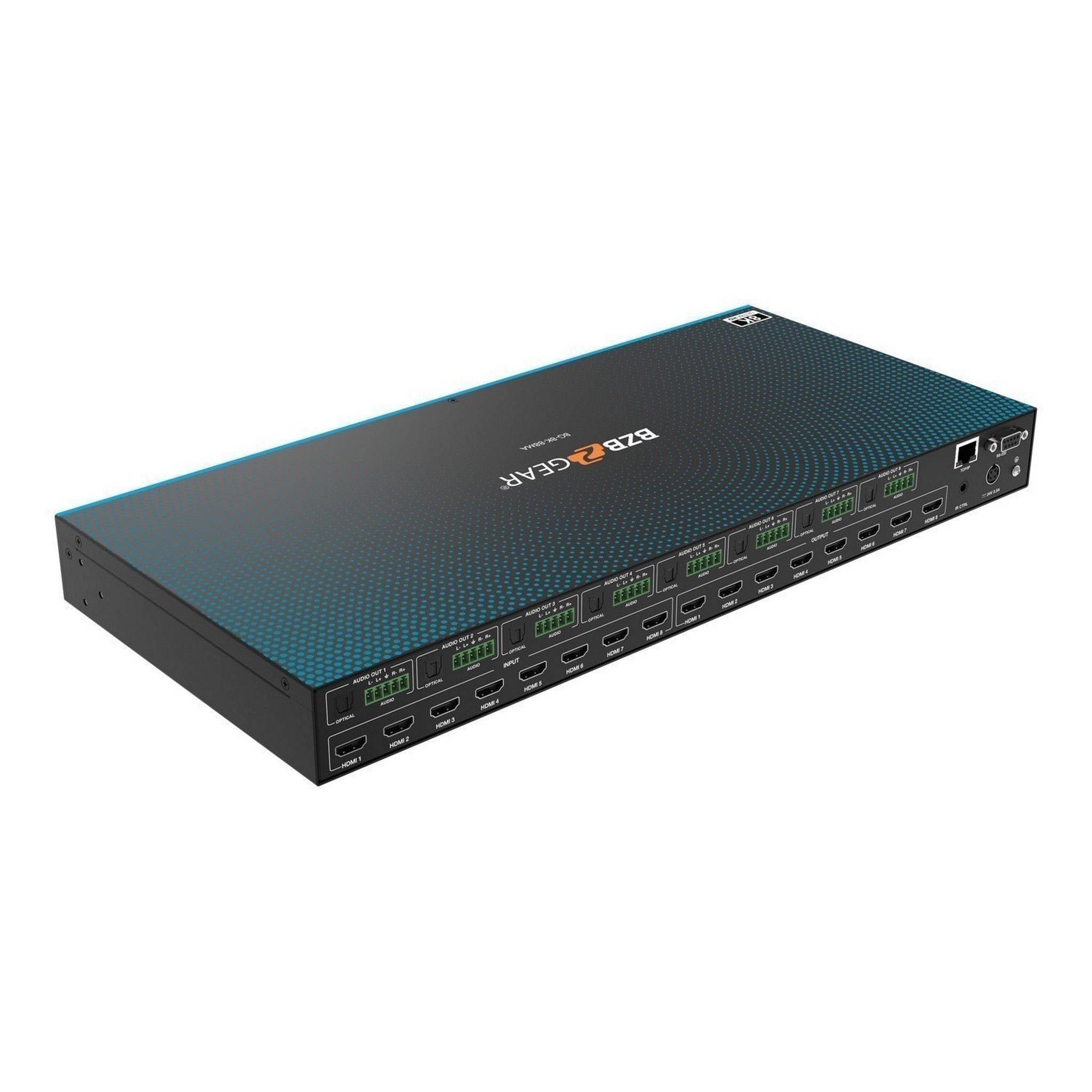 BZBGEAR 8x8 8K 60Hz HDMI Matrix Switch - BG-8K-88MA for High - Quality Audio and Video Distribution