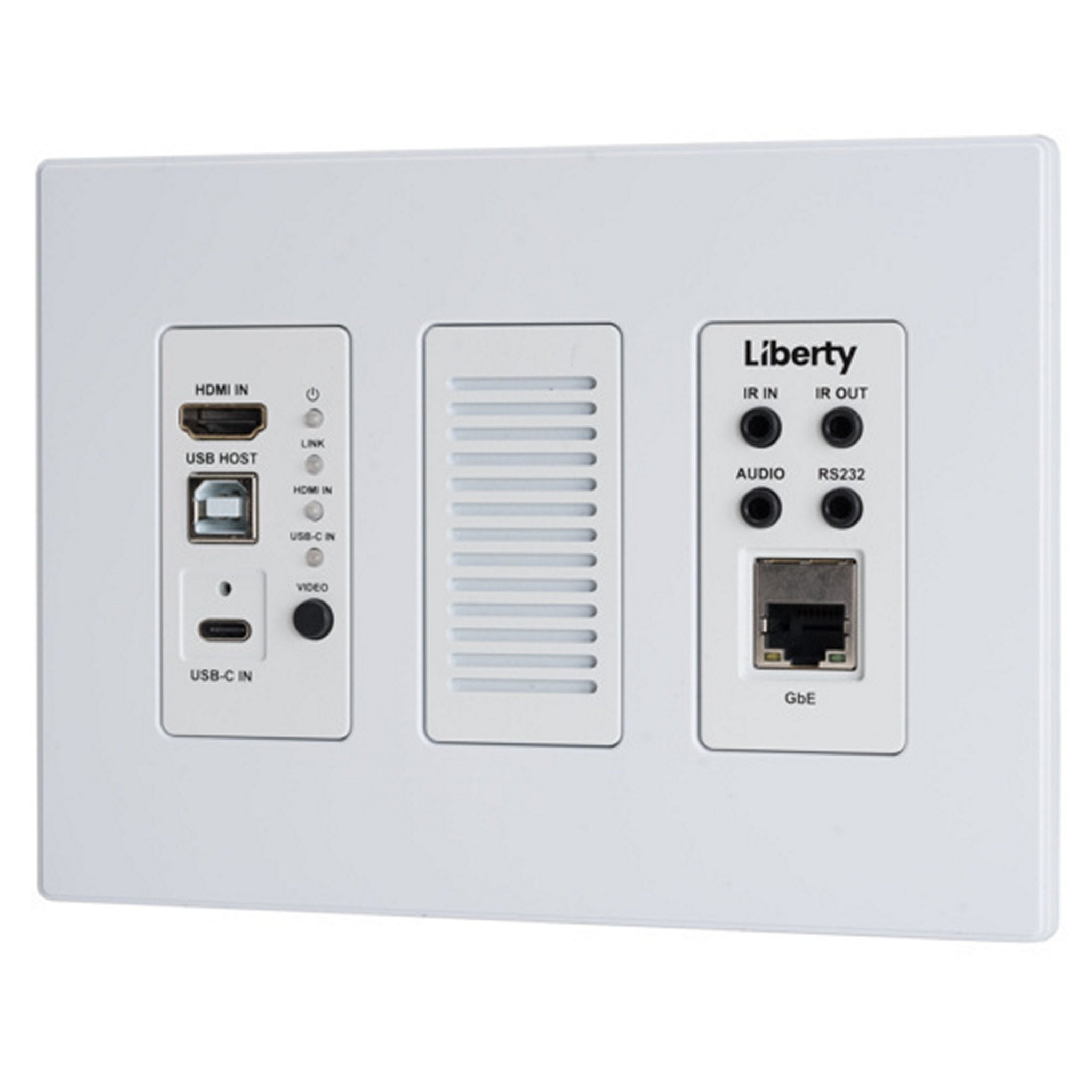 DigitaLinx IP IPEX6001U-WP-W 6000 Series SDVoE High-Performance Wall Plate Encoder for Seamless 4K60 Transmission