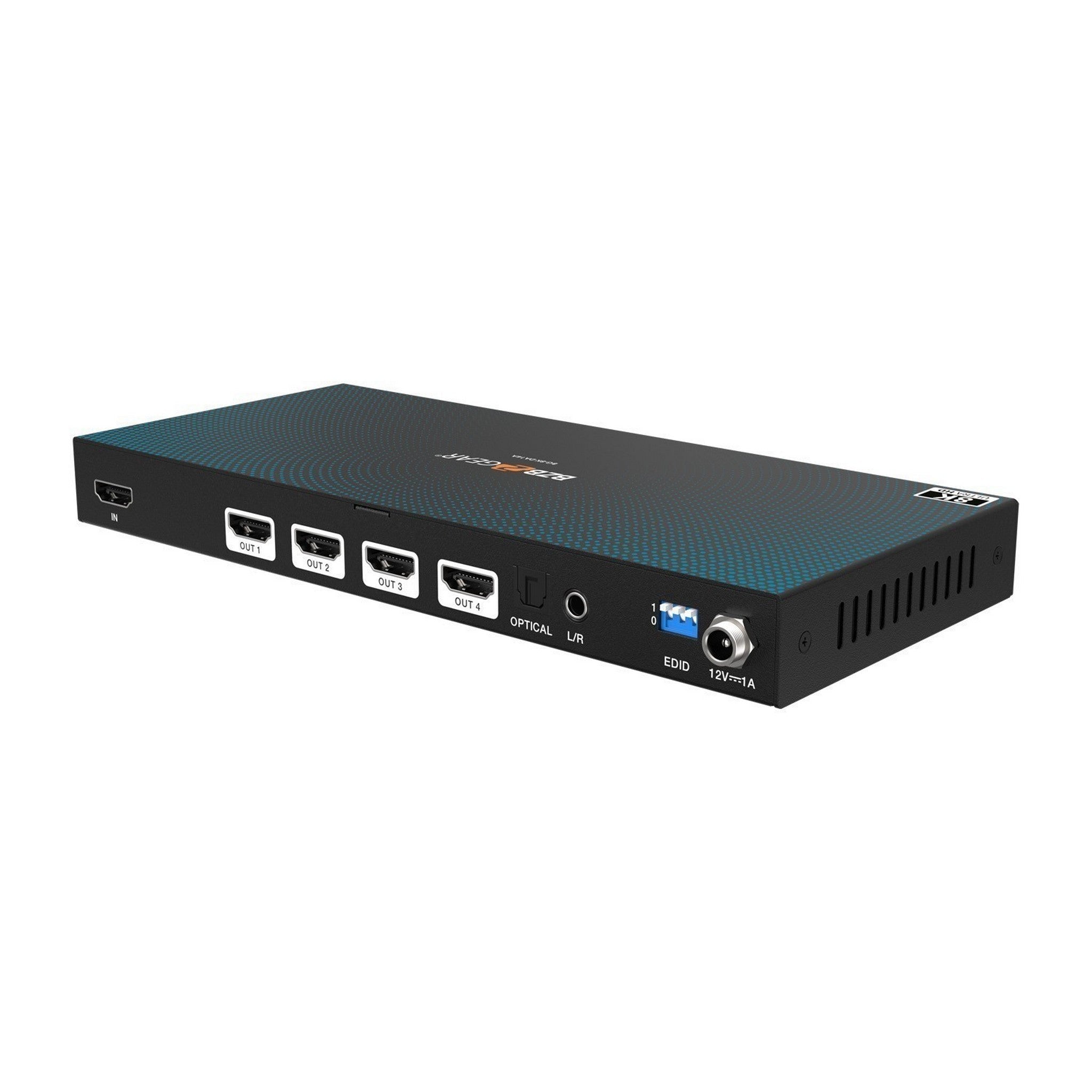 BZBGEAR 8K 60Hz 1x4 HDMI Splitter for High - Quality Video Sharing