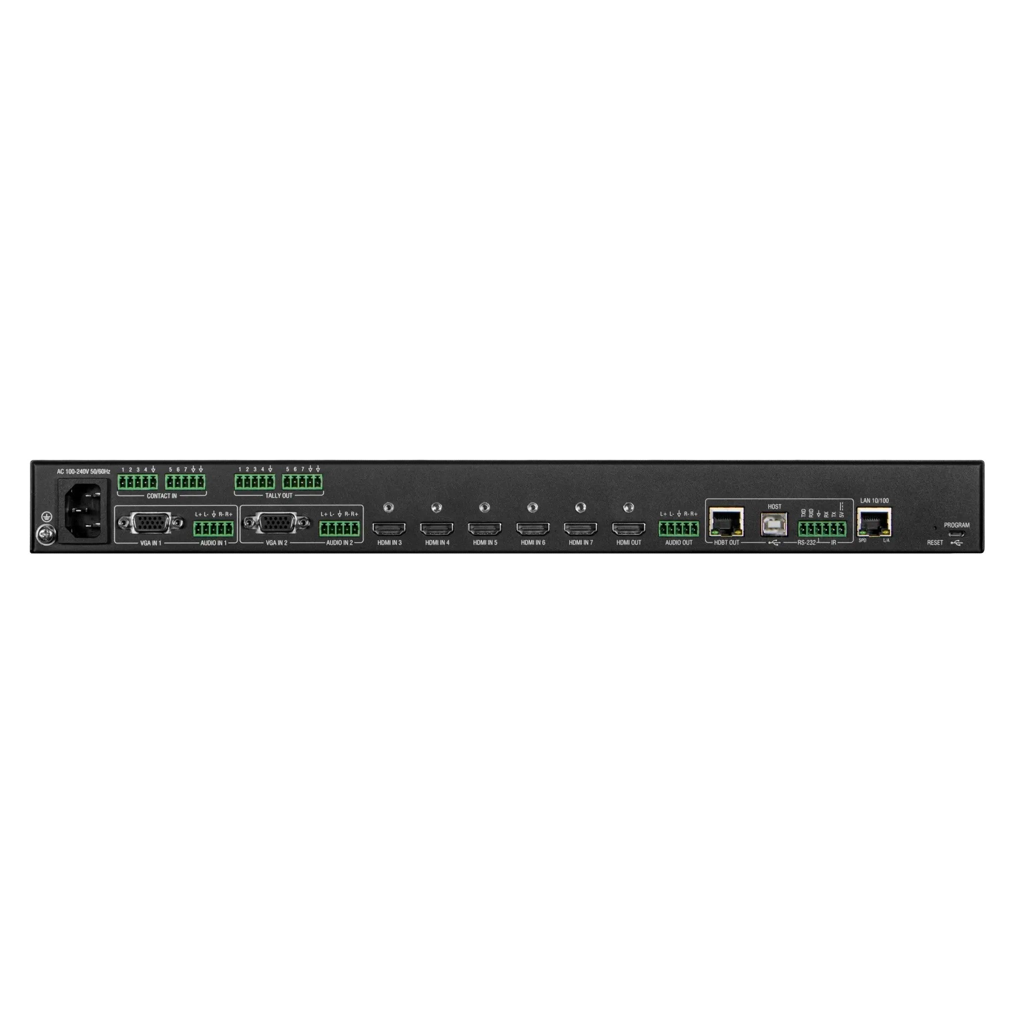 Powerful AMX VPX-1701 7x1+1 4K60 Presentation Switcher for Small Spaces
