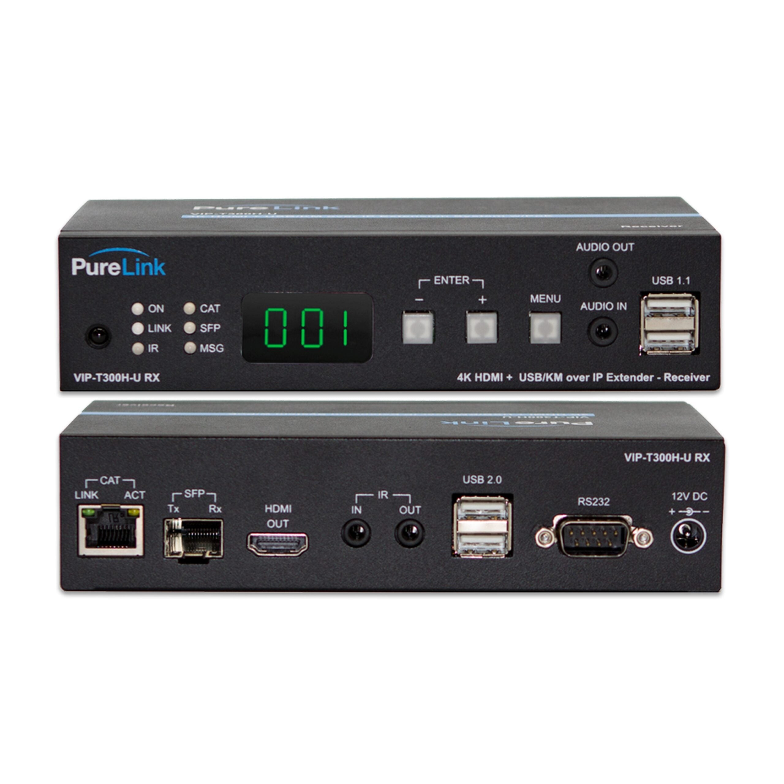 PureLink VIP-EXT-T300-1: Ultra HD 4K IP-based HDMI & USB/KM Extension System