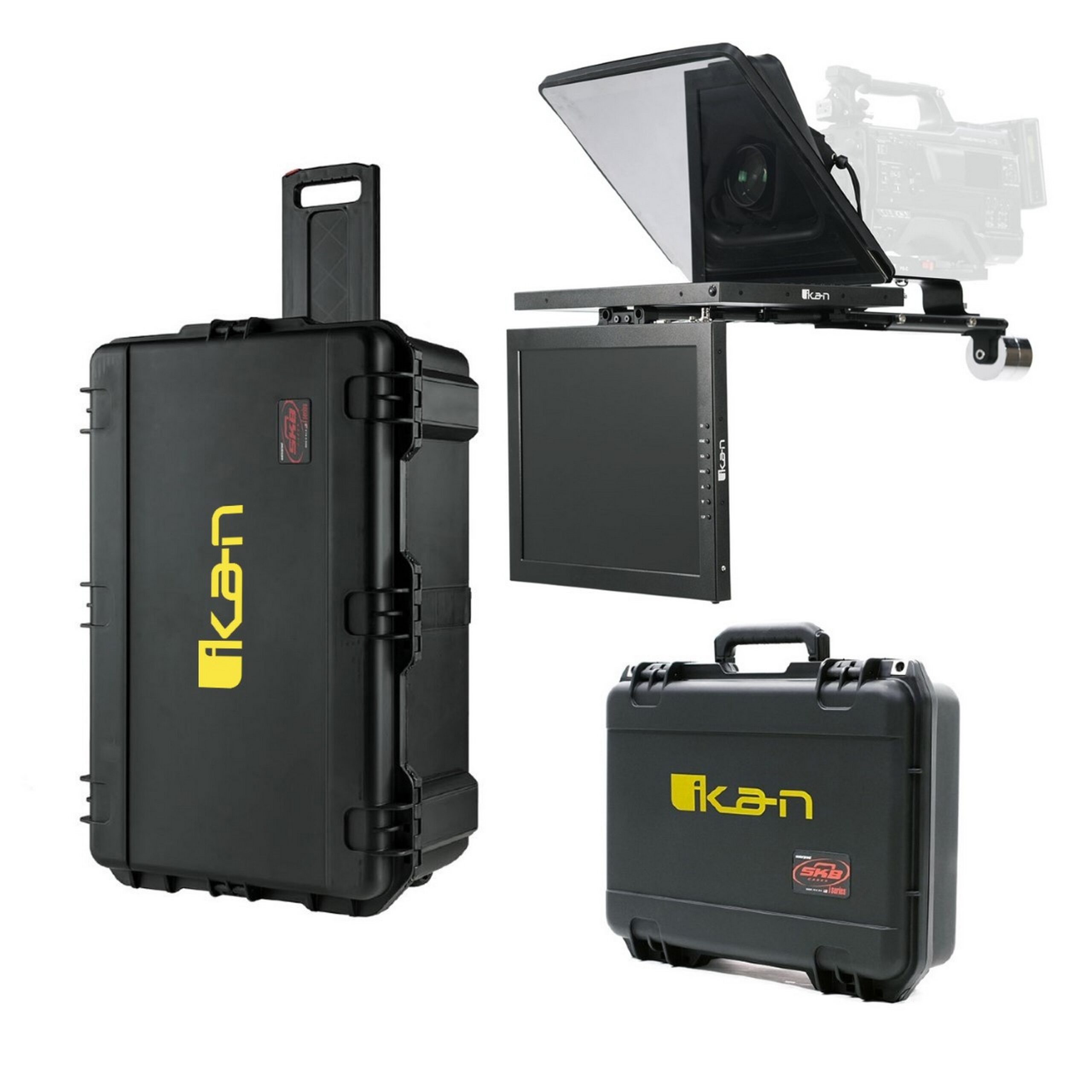 Ikan 15-Inch High-Bright SDI Teleprompter Travel Kit with Beam Splitter