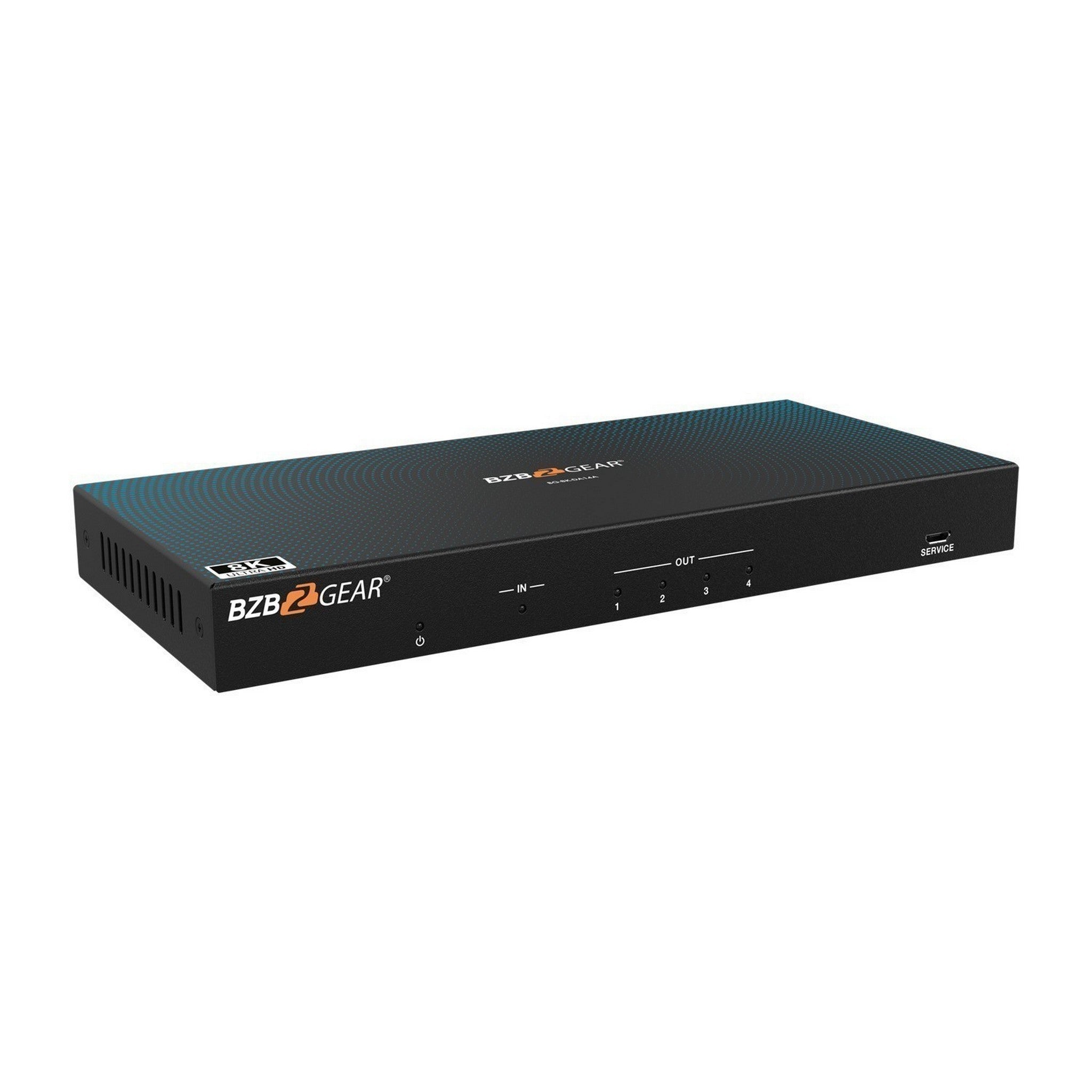 BZBGEAR 8K 60Hz 1x4 HDMI Splitter for High - Quality Video Sharing