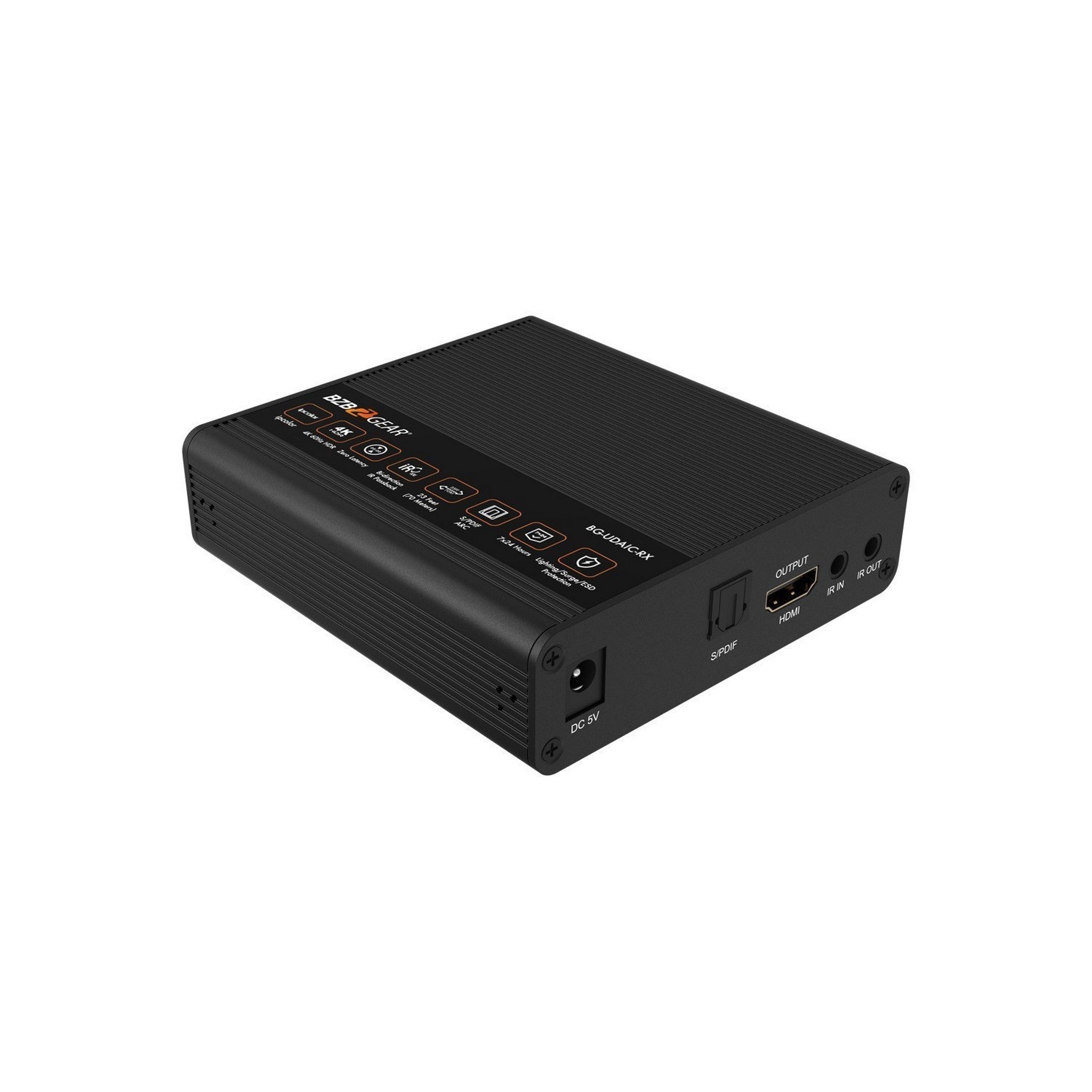 BZBGEAR BG-UDAIC-E18 High-Performance 1X8 4K60 UHD 18Gbps HDMI Splitter and Distribution Amplifier for Multiple Display Setup