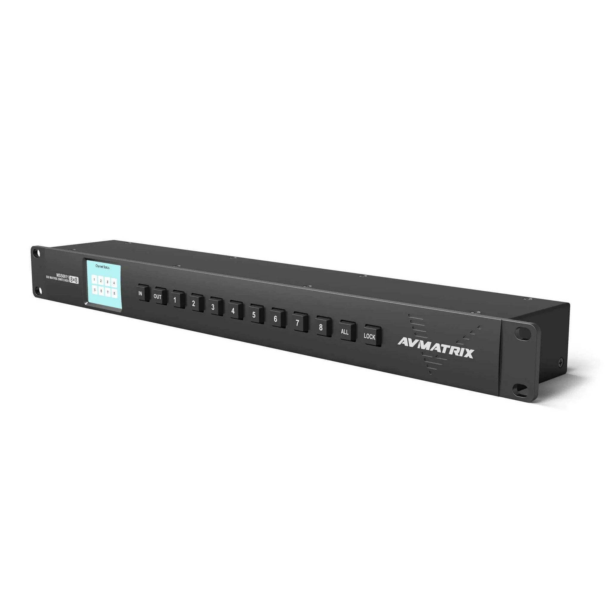 Powerful AVMATRIX 8x8 3G-SDI MSS0811 Matrix Switcher for Diverse Applications