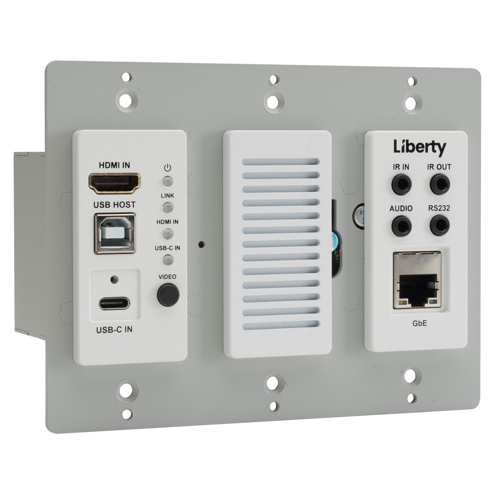 DigitaLinx IP IPEX6001U-WP-W 6000 Series SDVoE High-Performance Wall Plate Encoder for Seamless 4K60 Transmission
