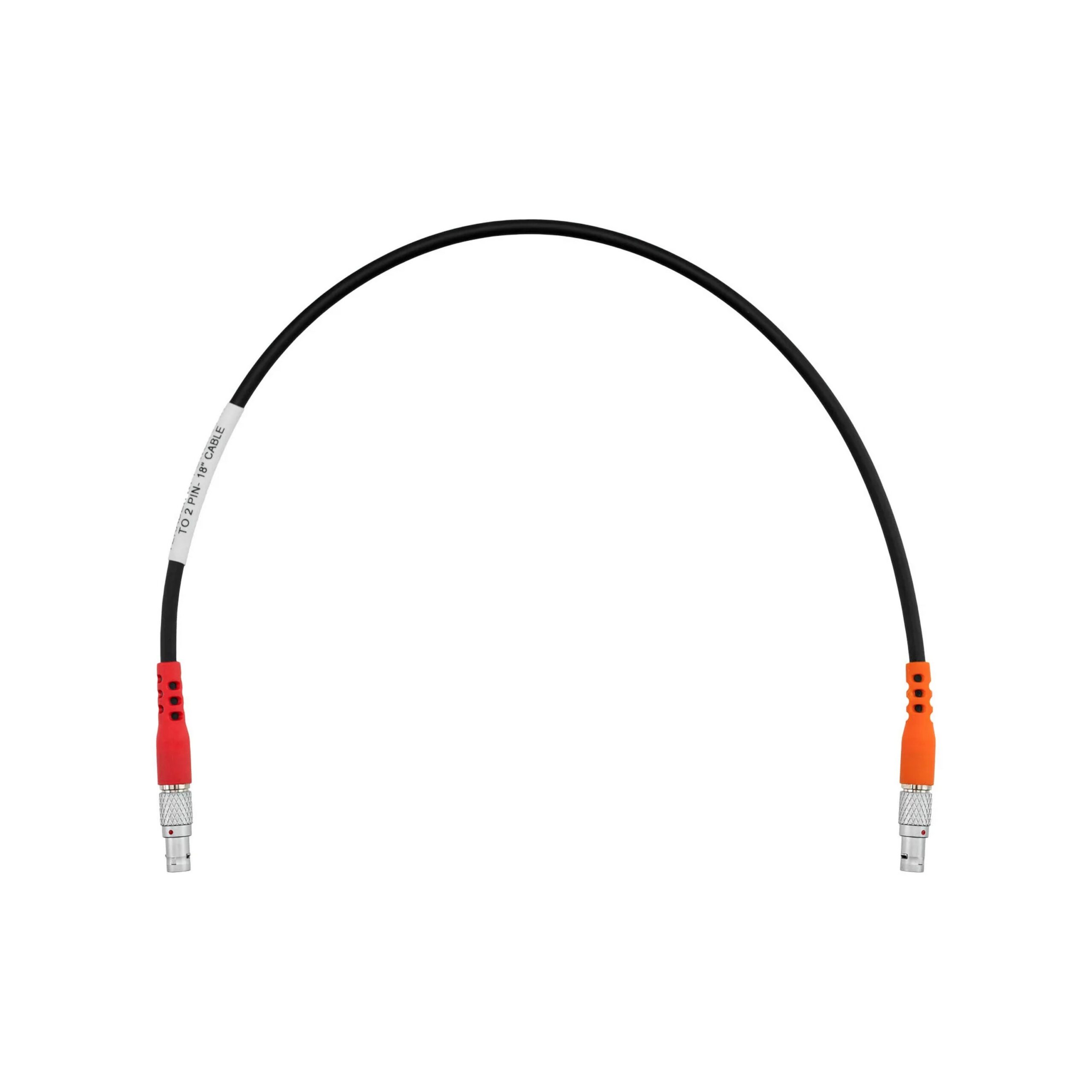 Teradek 0.4-Meter Power Cable for MDR.S - Three-Pin Connector to Two-Pin Locking Connector