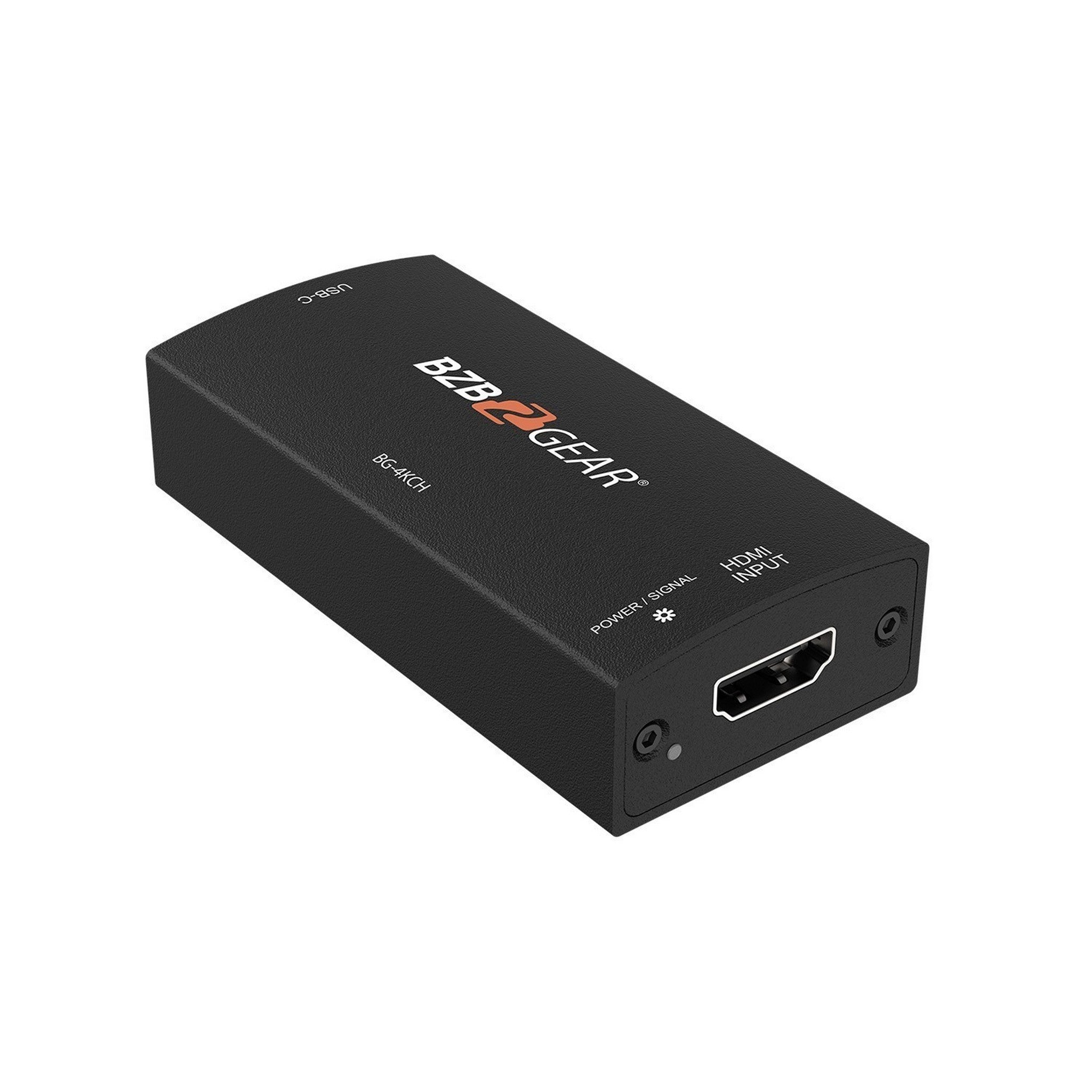 BZBGEAR High - Performance USB - C 4K Video Capture Box with Scaler for Seamless Video Recording and Streaming