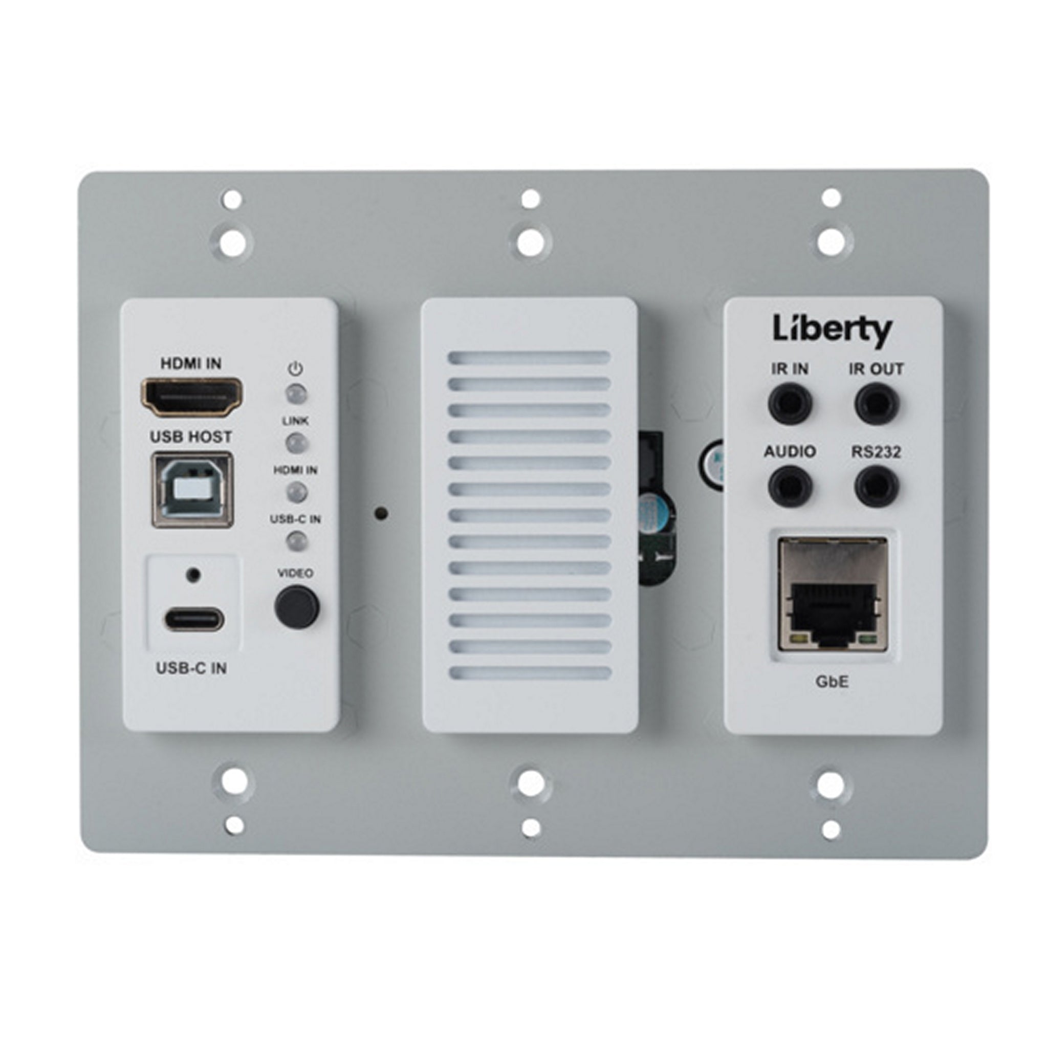 DigitaLinx IP IPEX6001U-WP-W 6000 Series SDVoE High-Performance Wall Plate Encoder for Seamless 4K60 Transmission