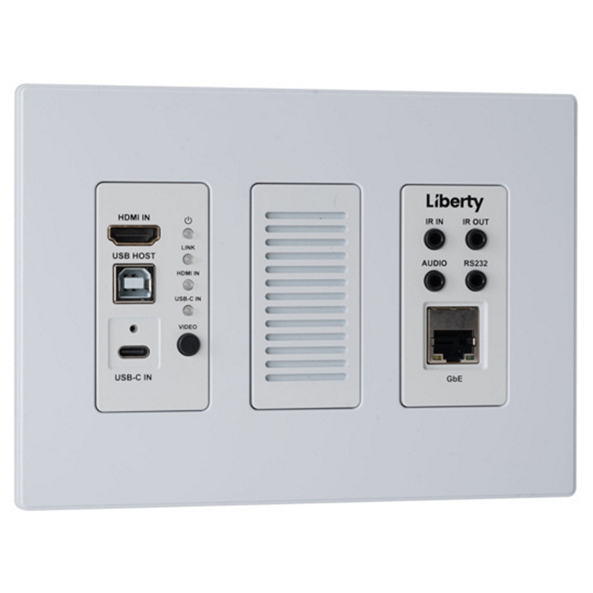 DigitaLinx IP IPEX6001U-WP-W 6000 Series SDVoE High-Performance Wall Plate Encoder for Seamless 4K60 Transmission