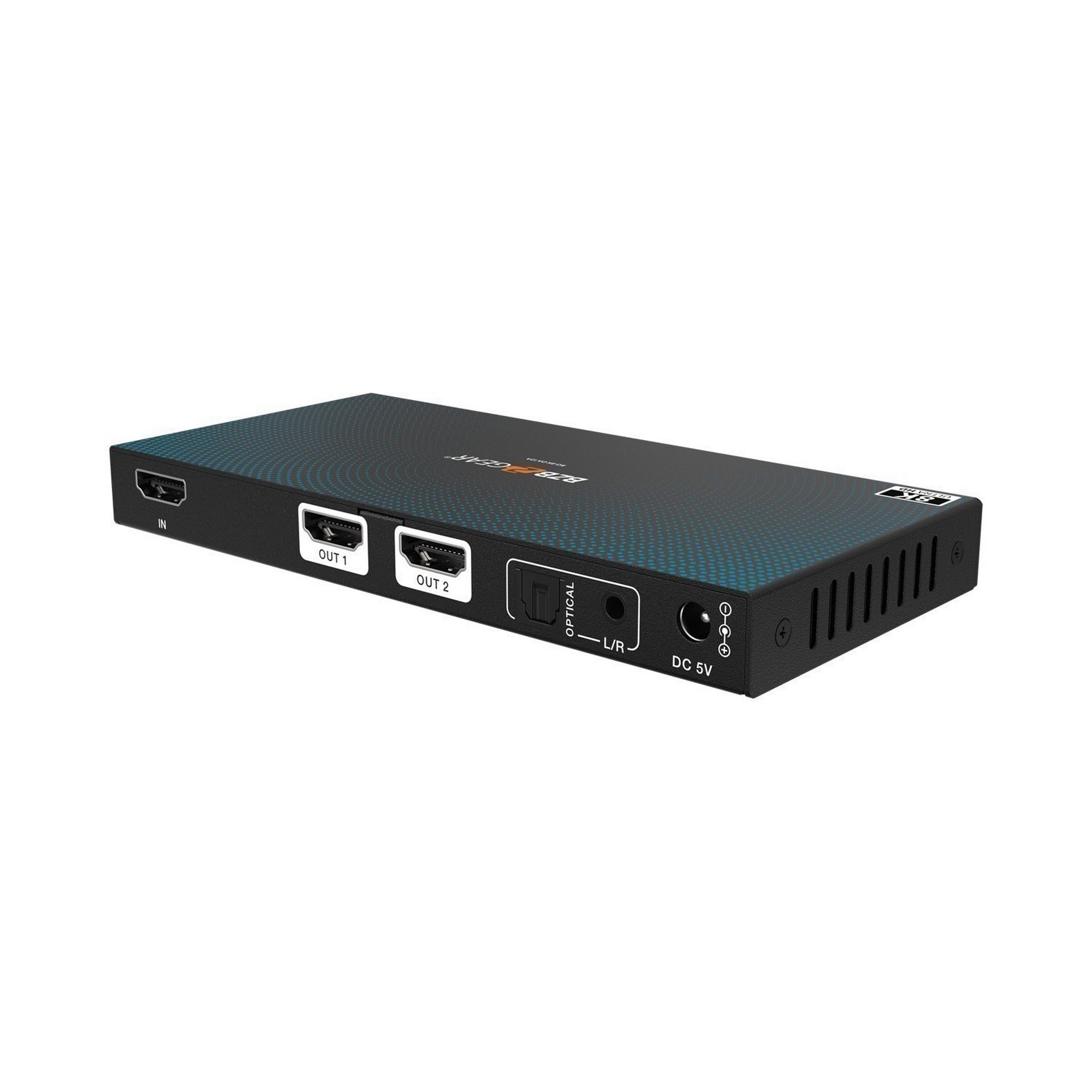BZBGEAR 8K@60Hz UHD HDMI2.1 1x2 Splitter BG - 8K - DA12A