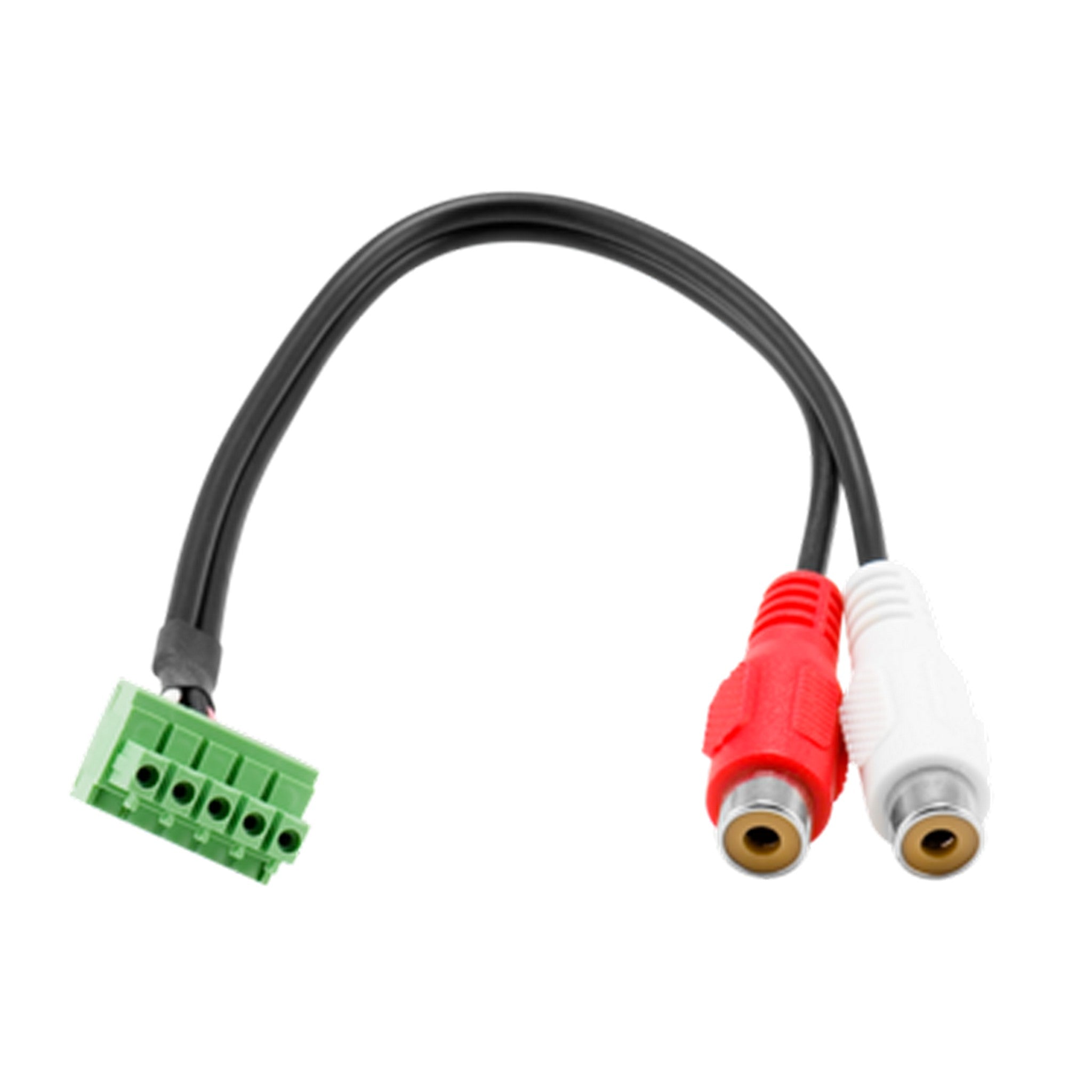 AMX 6 - inch 3.5mm 5 - Pin Phoenix to 2 RCA Female Audio Cable
