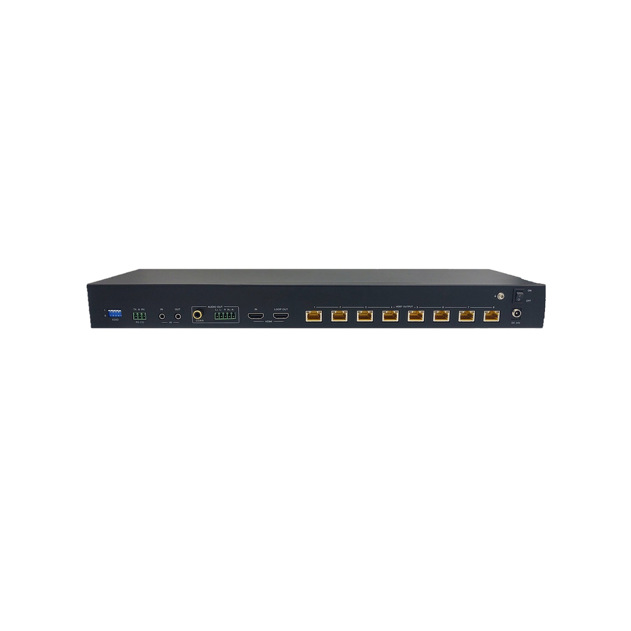 Simplified MFG SP18CAT120 High - Speed 18Gbps 1 to 8 HDMI Splitter for Long - Distance Transmission over Category Cable