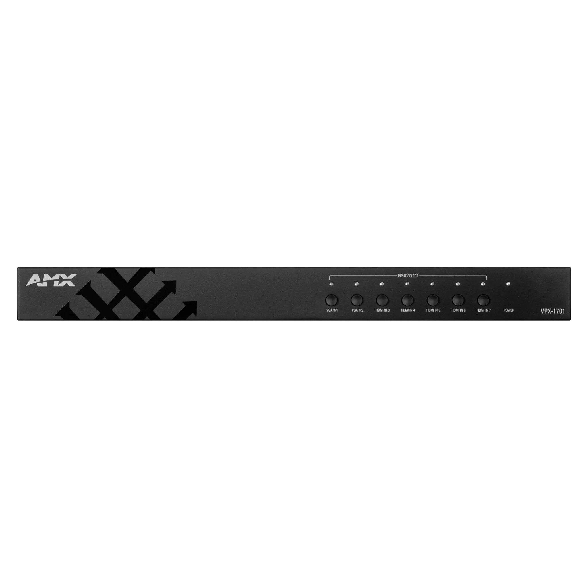 Powerful AMX VPX-1701 7x1+1 4K60 Presentation Switcher for Small Spaces