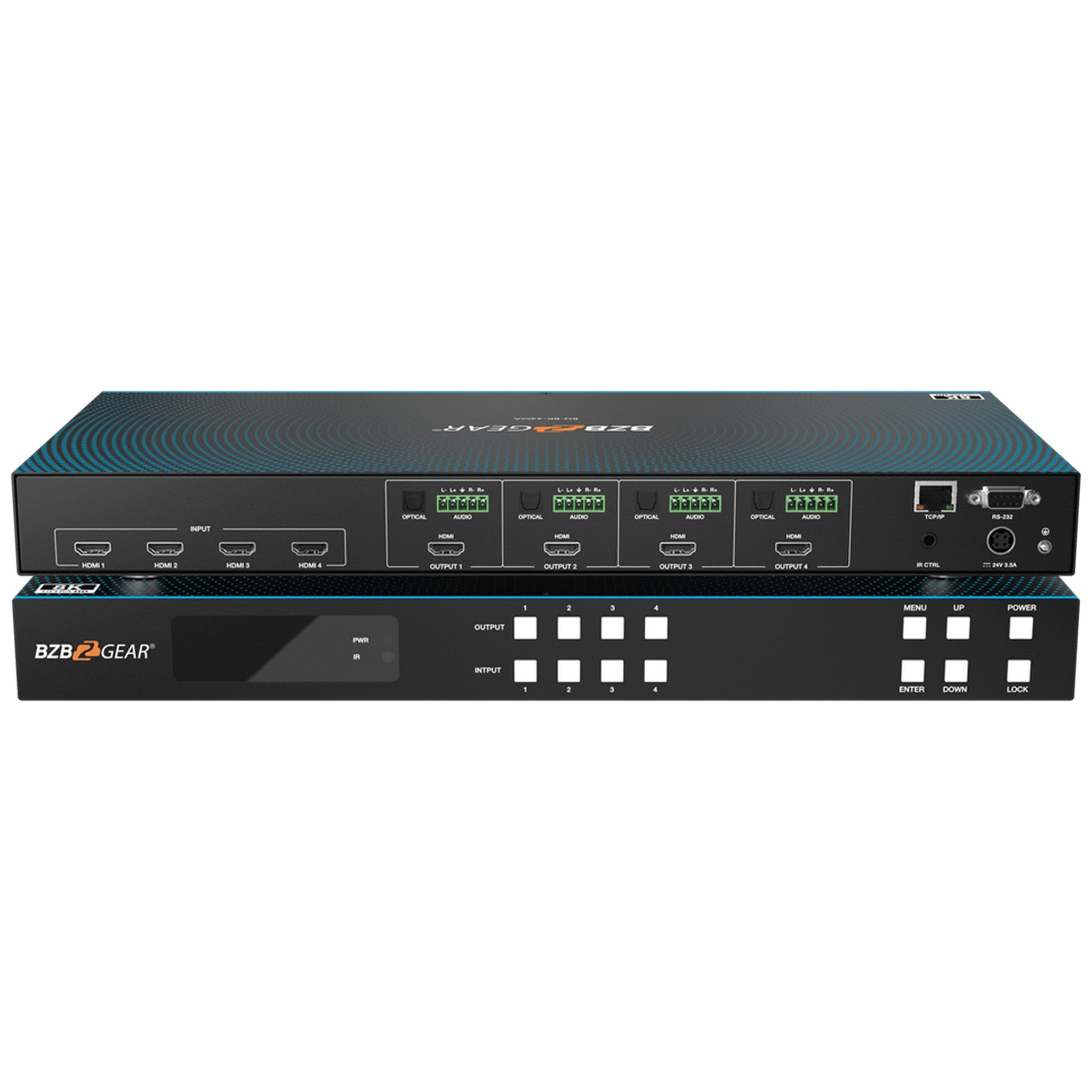 BZBGEAR 4x4 8K 60Hz HDMI Matrix Switch BG-8K-44MA for High - Quality Display