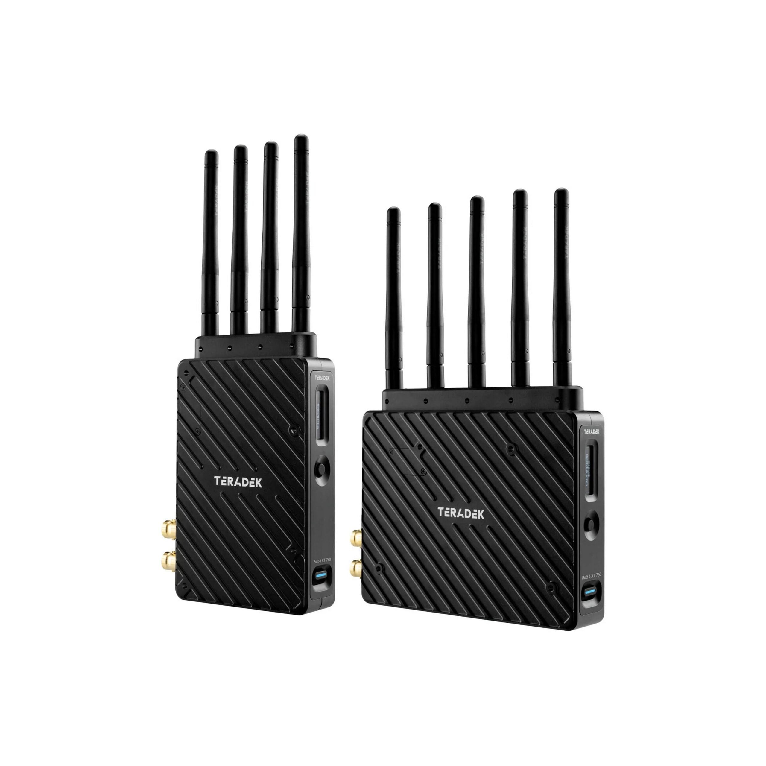 Teradek Bolt 6 XT 12G-SDI/HDMI Wireless Deluxe Set with V-Mount for Professional Video Transmission