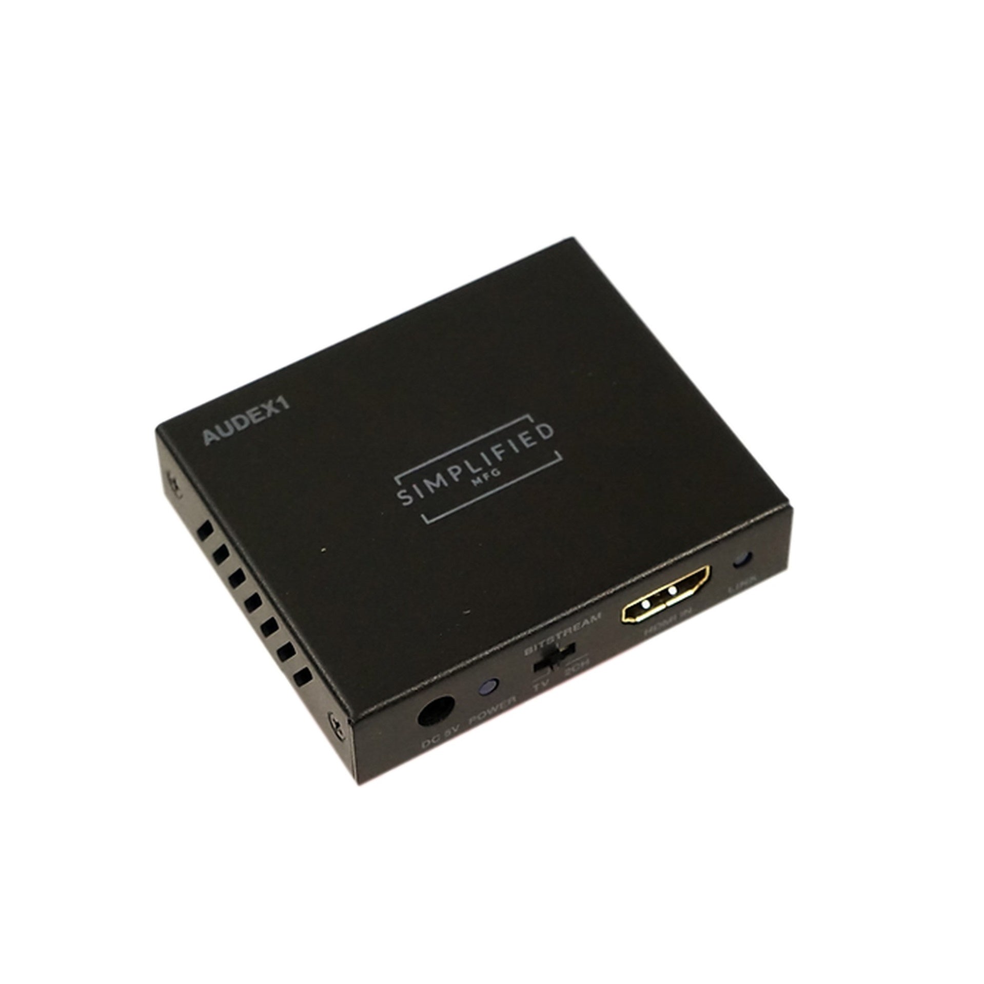 Simplified Manufacturing AUDEX1 High-Speed 18Gbps HDMI Audio Extractor for Digital and Analog Audio Outputs
