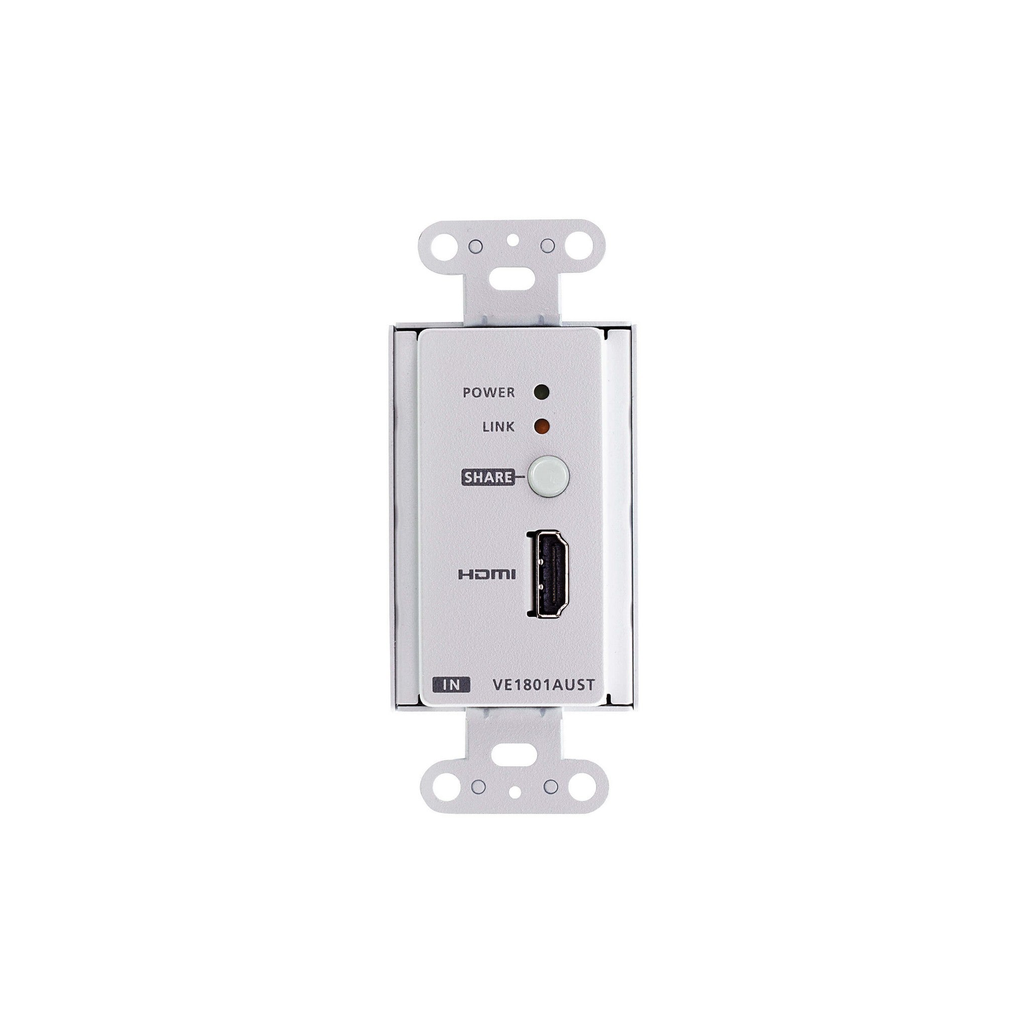 ATEN VE1801AUST 4K HDMI HDBaseT-Lite Transmitter with US Wall Plate & PoH