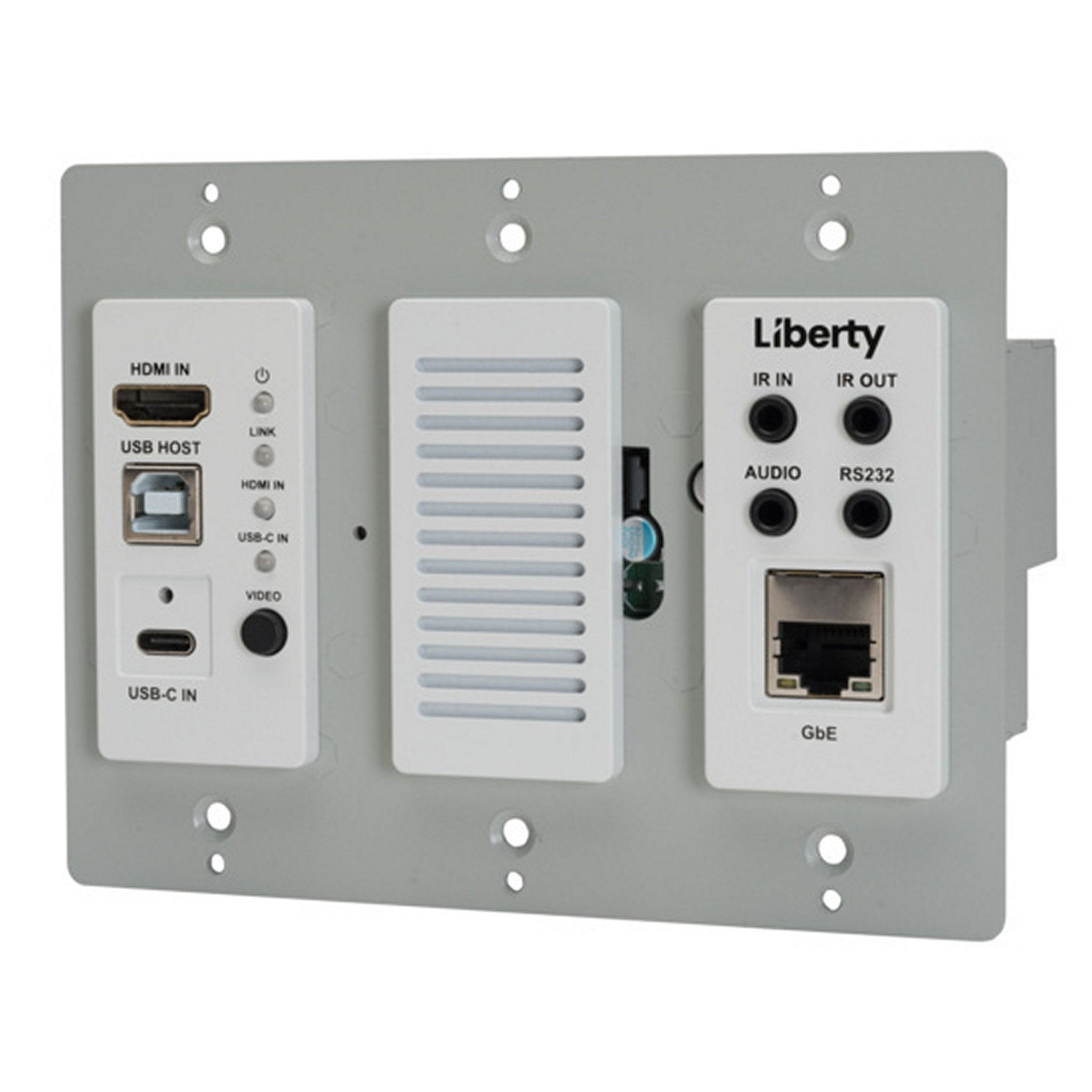 DigitaLinx IP IPEX6001U-WP-W 6000 Series SDVoE High-Performance Wall Plate Encoder for Seamless 4K60 Transmission