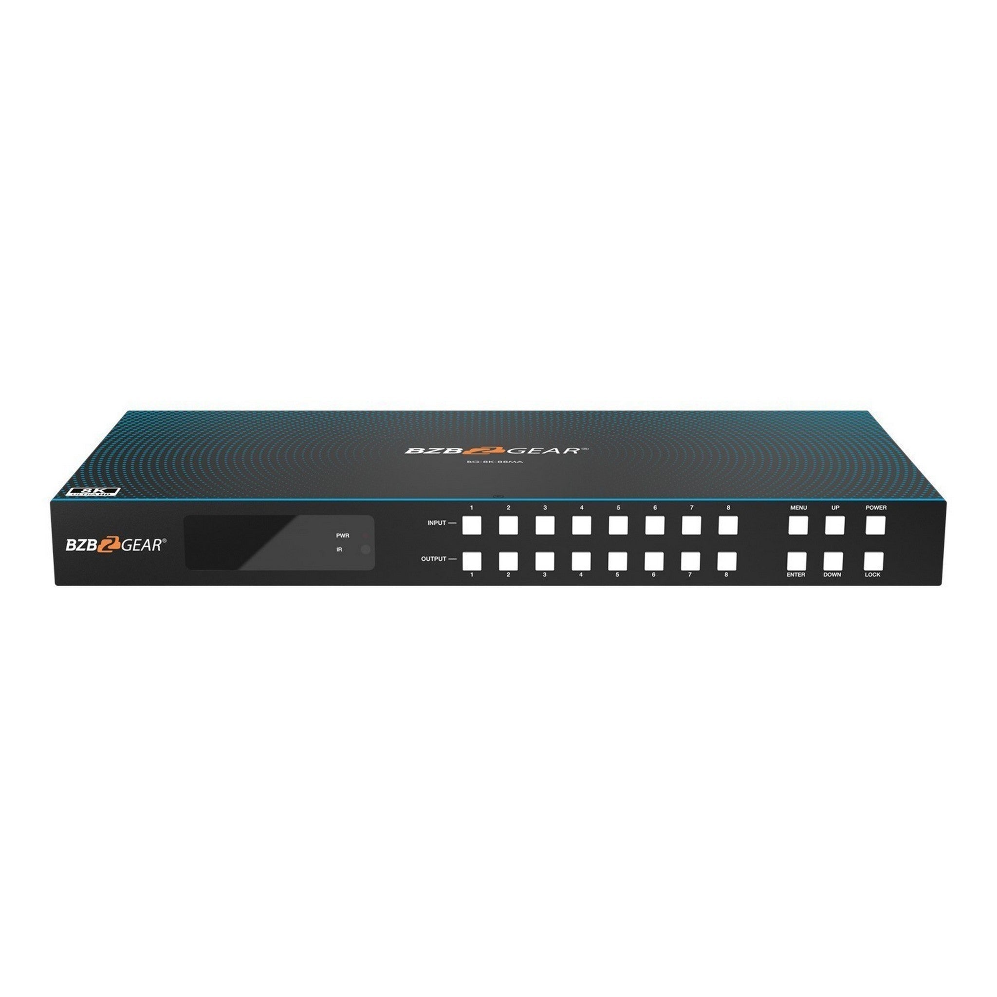 BZBGEAR 8x8 8K 60Hz HDMI Matrix Switch - BG-8K-88MA for High - Quality Audio and Video Distribution