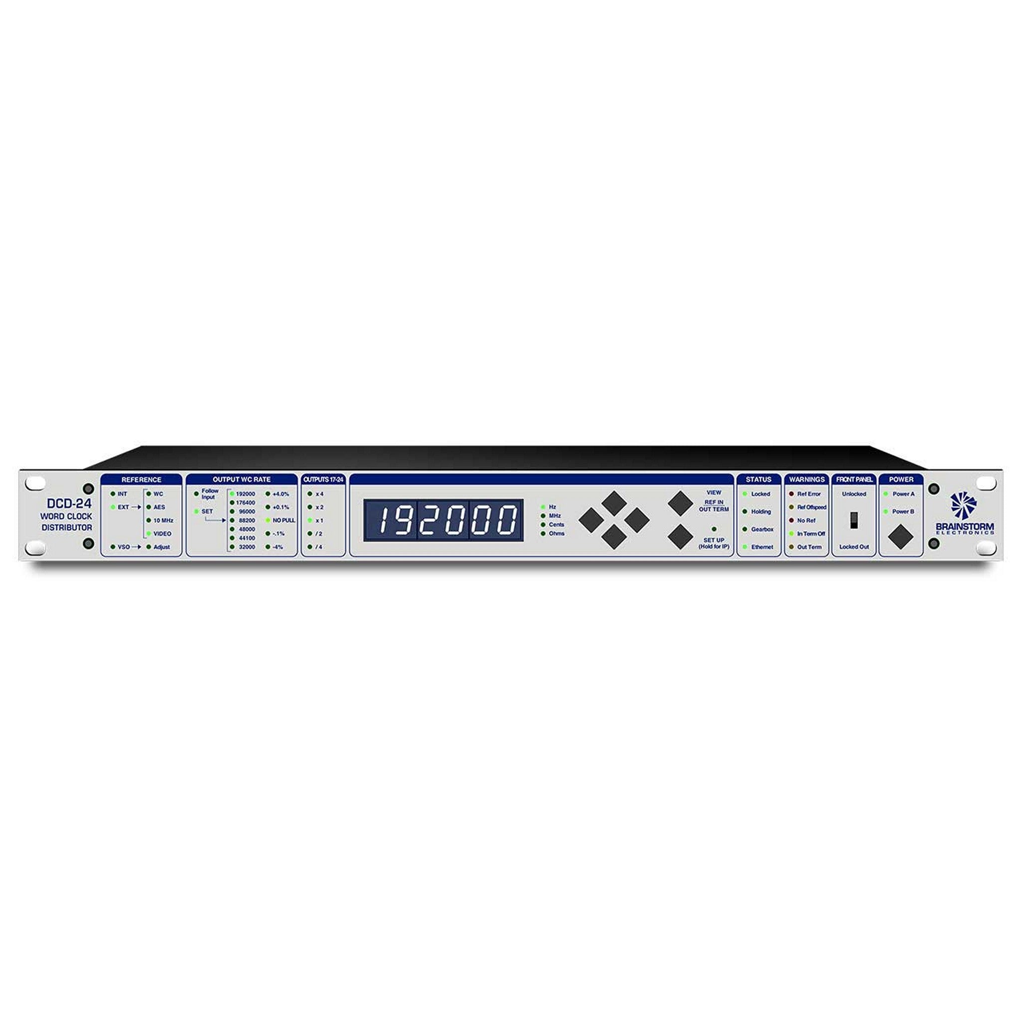 Brainstorm DCD-24 High-Precision 1 x 24 World Clock Distributor and Generator
