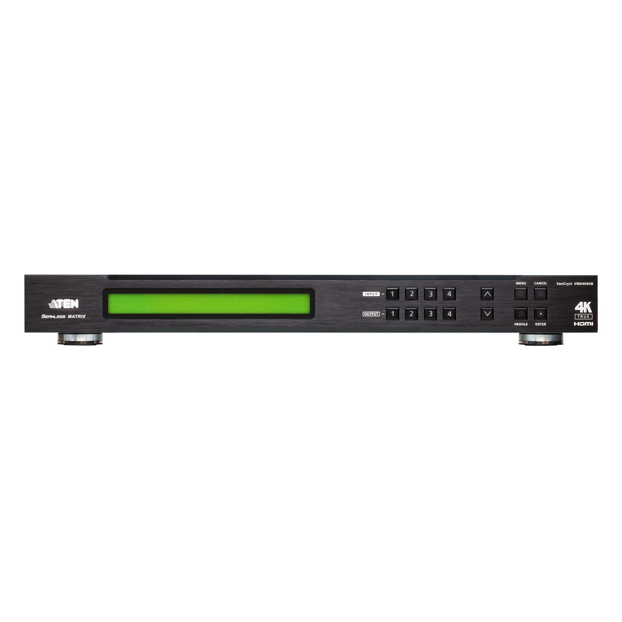 ATEN VM6404HB: 4x4 True 4K HDMI Matrix Switch with Scaler and HDR Support