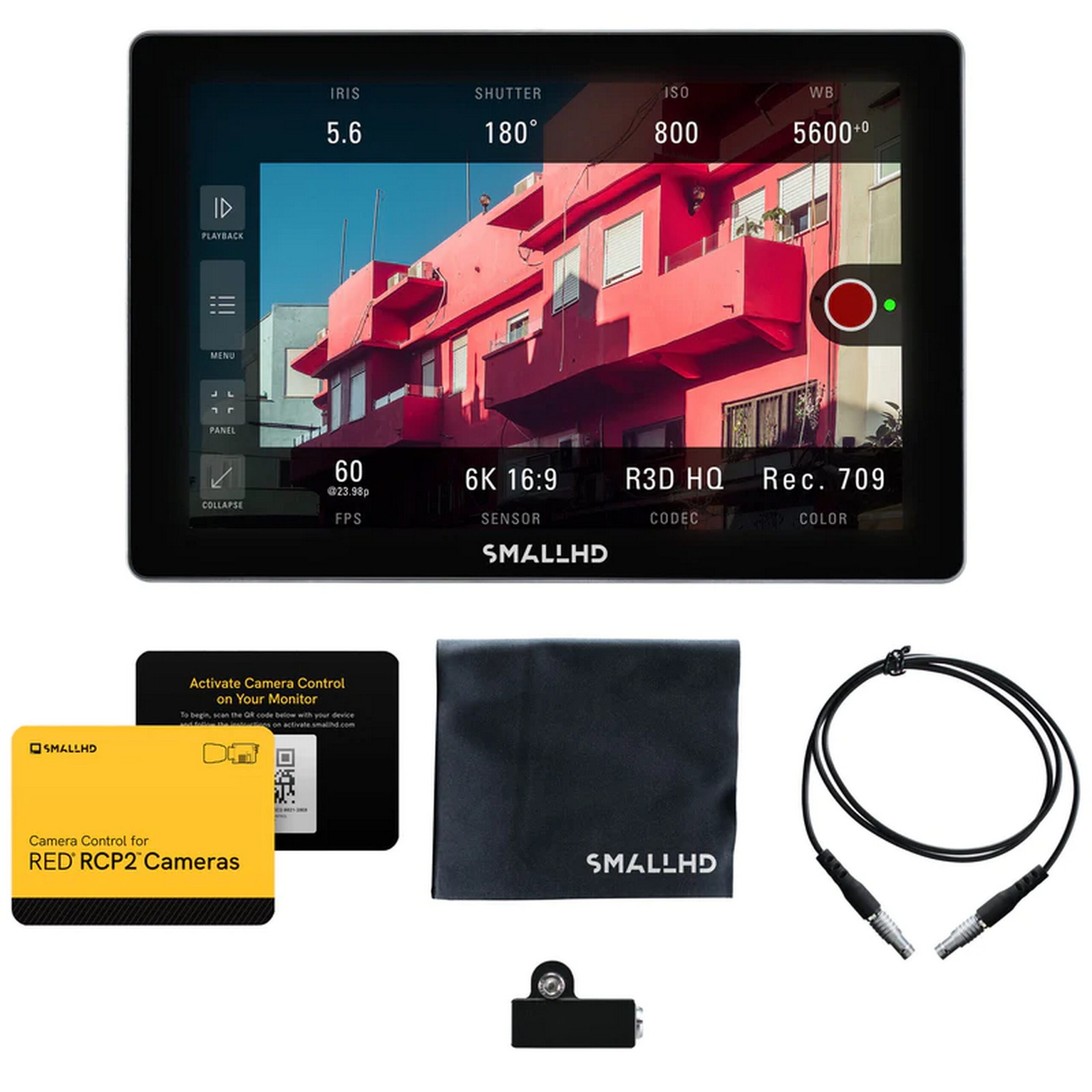 SmallHD Cine 7 RED RCP2 7-Inch Touchscreen Professional Cinematography Monitor Kit