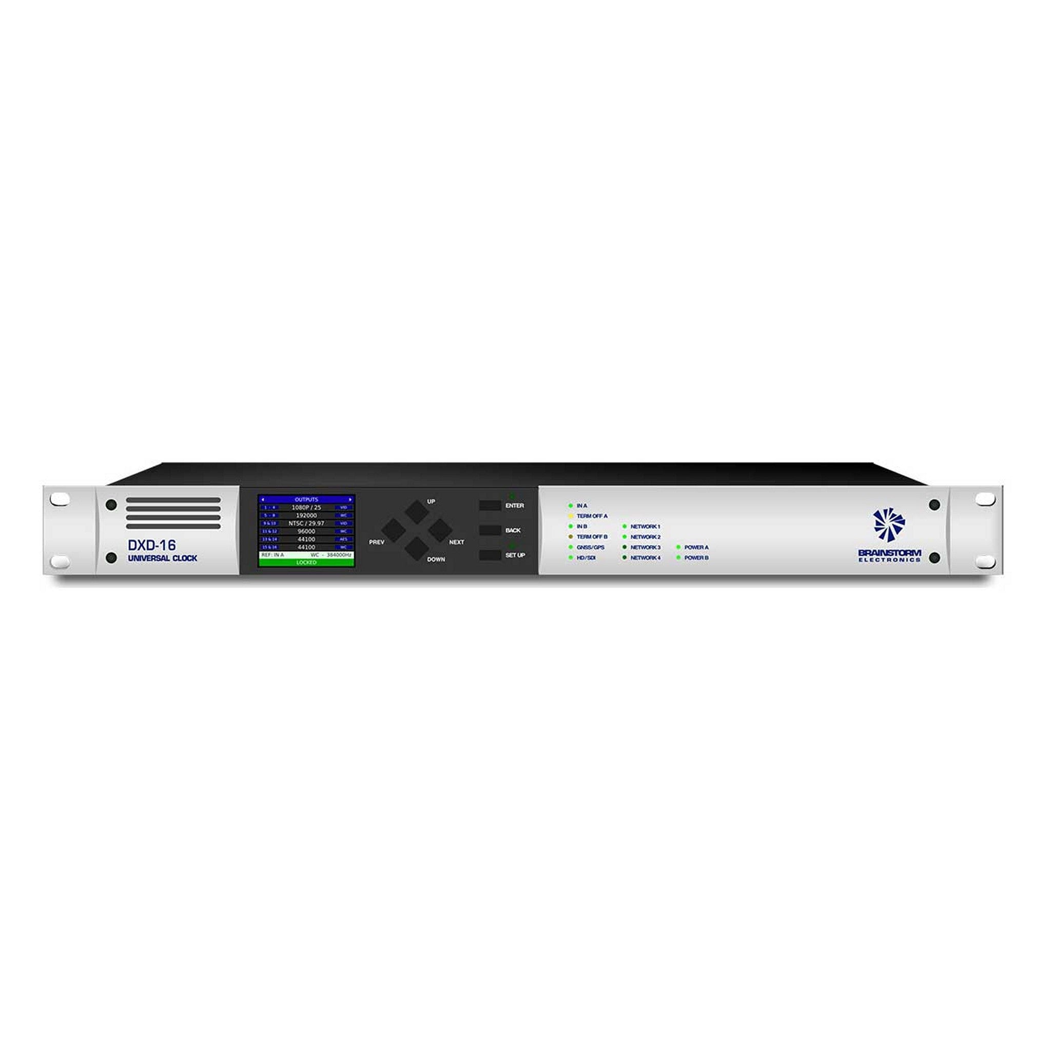 High-Performance Brainstorm DXD-16 PTP Universal Grandmaster Clock with GPS Function