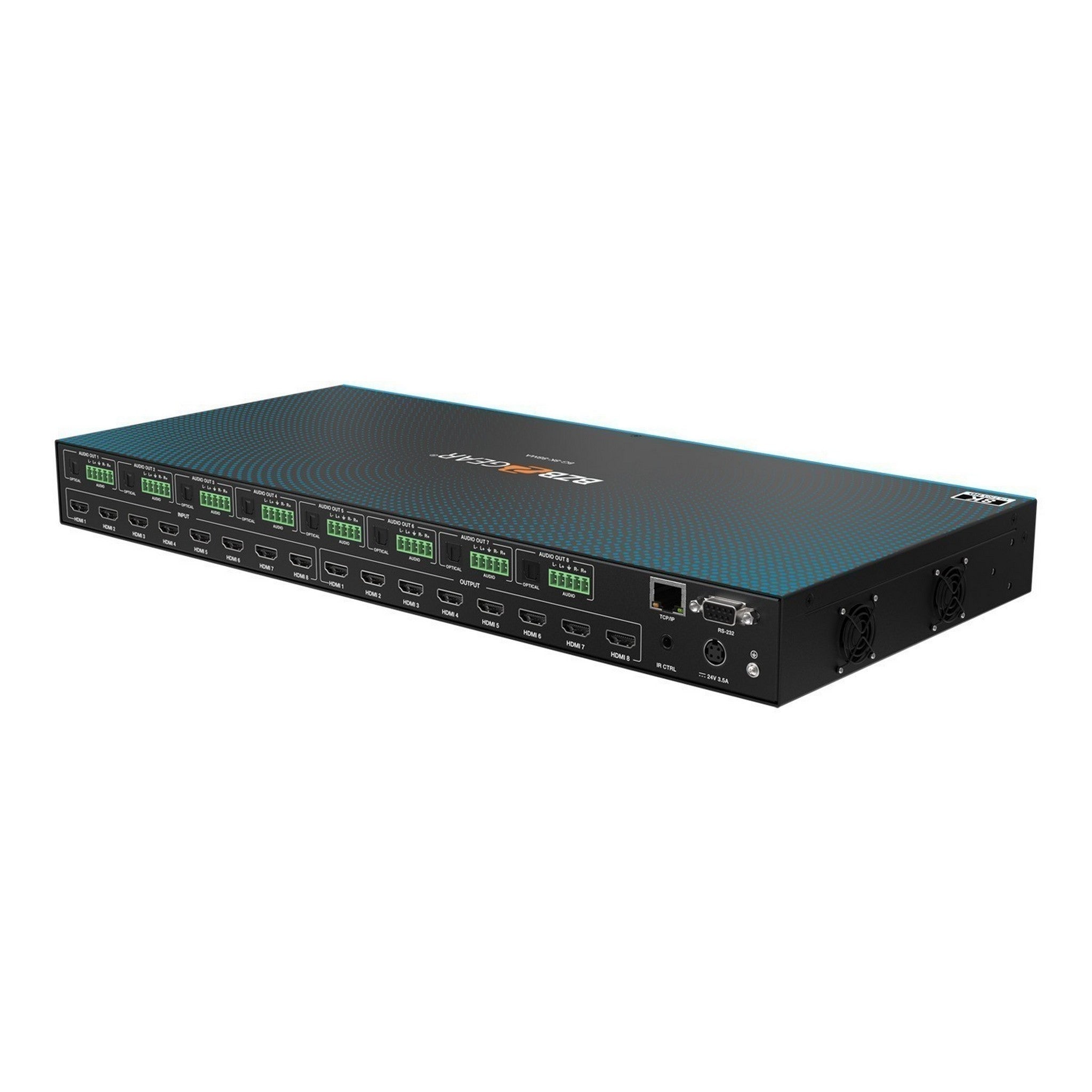 BZBGEAR 8x8 8K 60Hz HDMI Matrix Switch - BG-8K-88MA for High - Quality Audio and Video Distribution