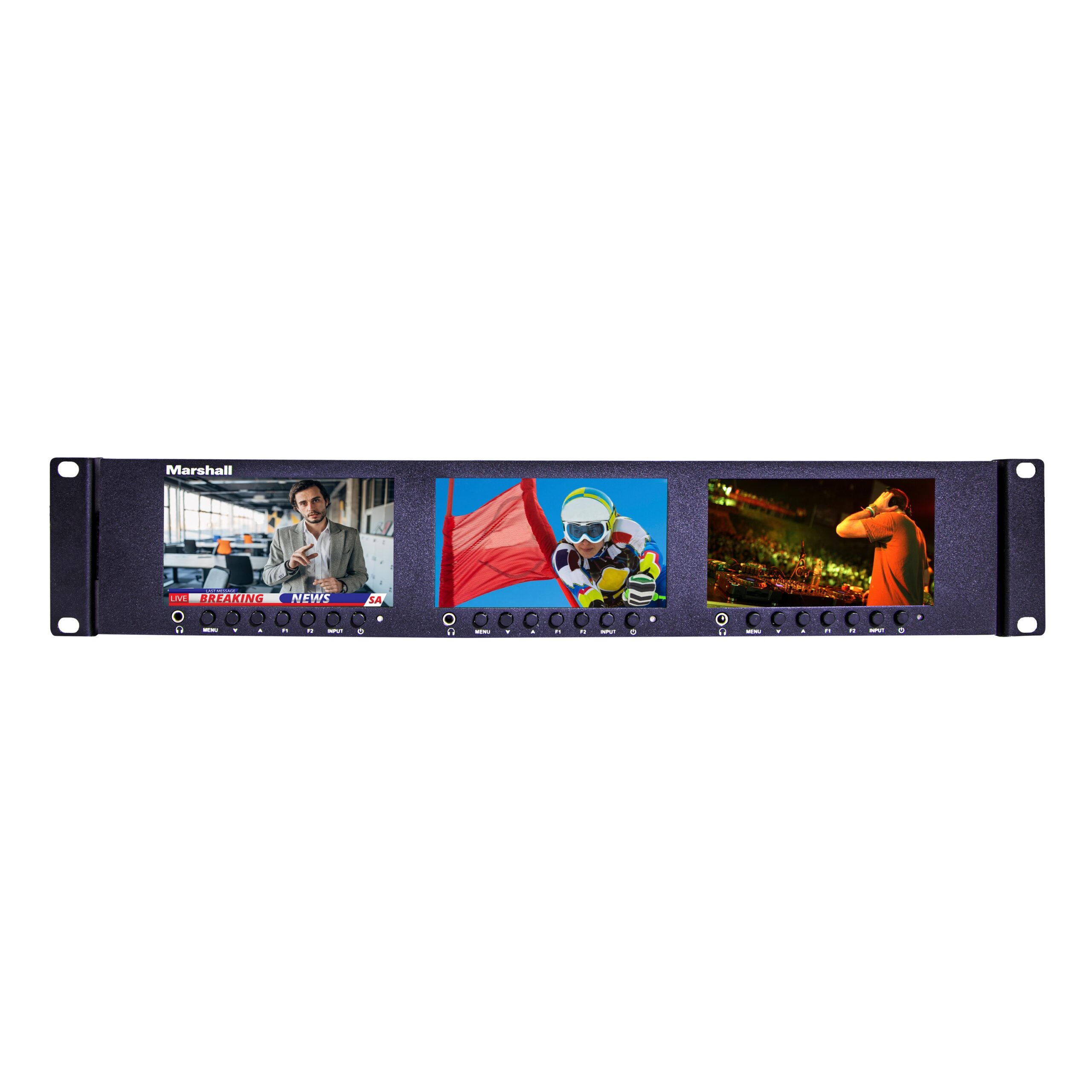 Marshall ML - 503: Triple 5 - Inch Rack - mountable Monitor with HDMI & 3G - SDI Inputs