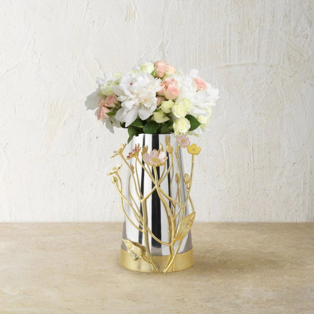 Michael Aram Hand - Enameled Wildflowers Metal Vase Collection