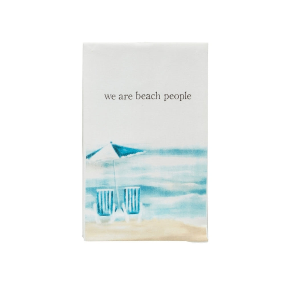 Mud Pie Watercolor Sea-themed Cotton Flour Sack Hand Towels