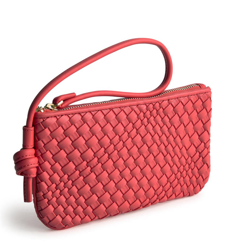 Vera Bradley Stylish Knotted Wristlet Crafted from Woven Artificial Leather for Fashionable Women