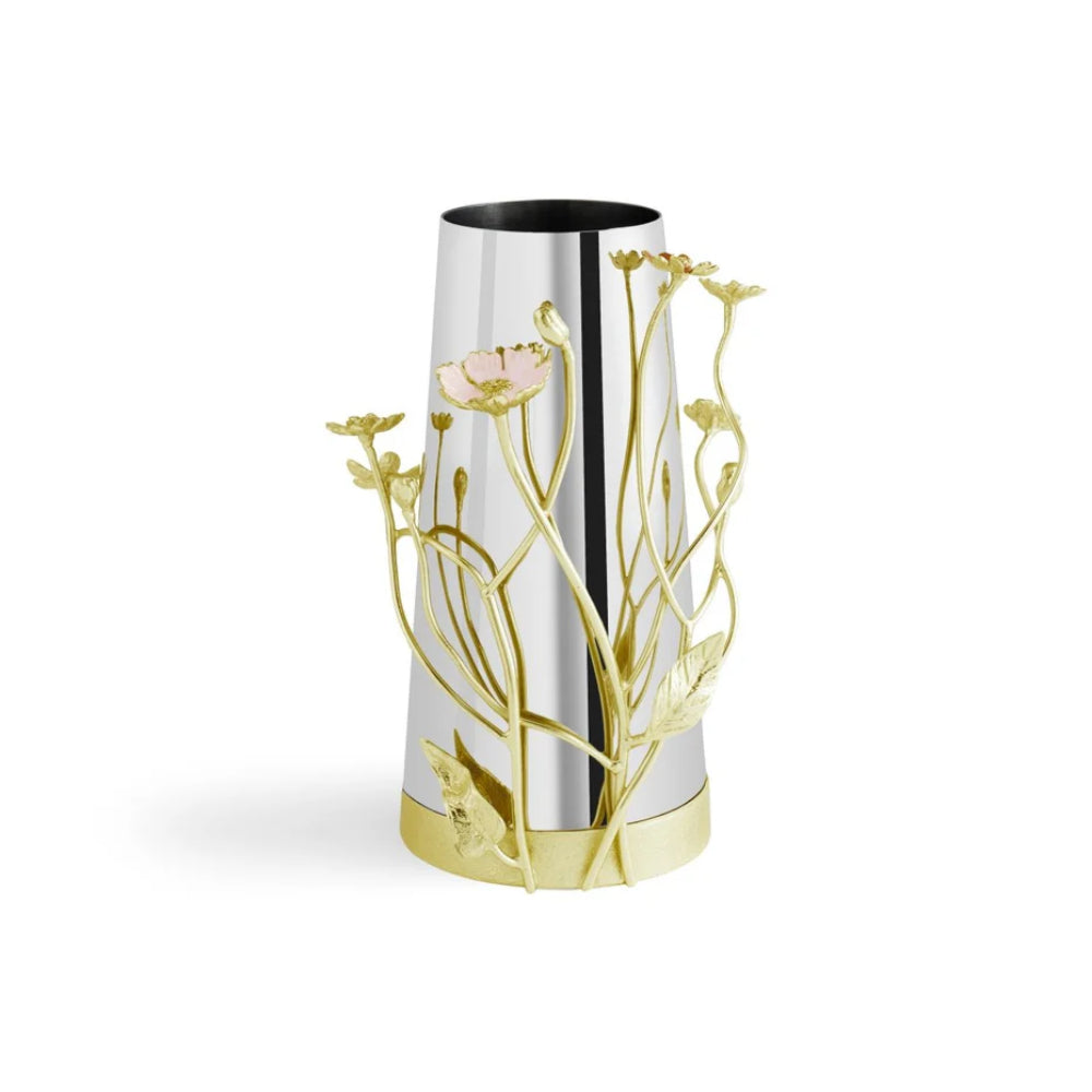 Michael Aram Hand - Enameled Wildflowers Metal Vase Collection