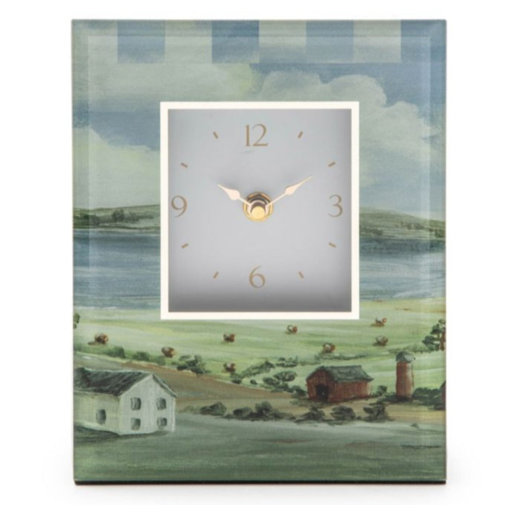 MacKenzie-Childs Exquisite Landscape Carriage Decorative Clock