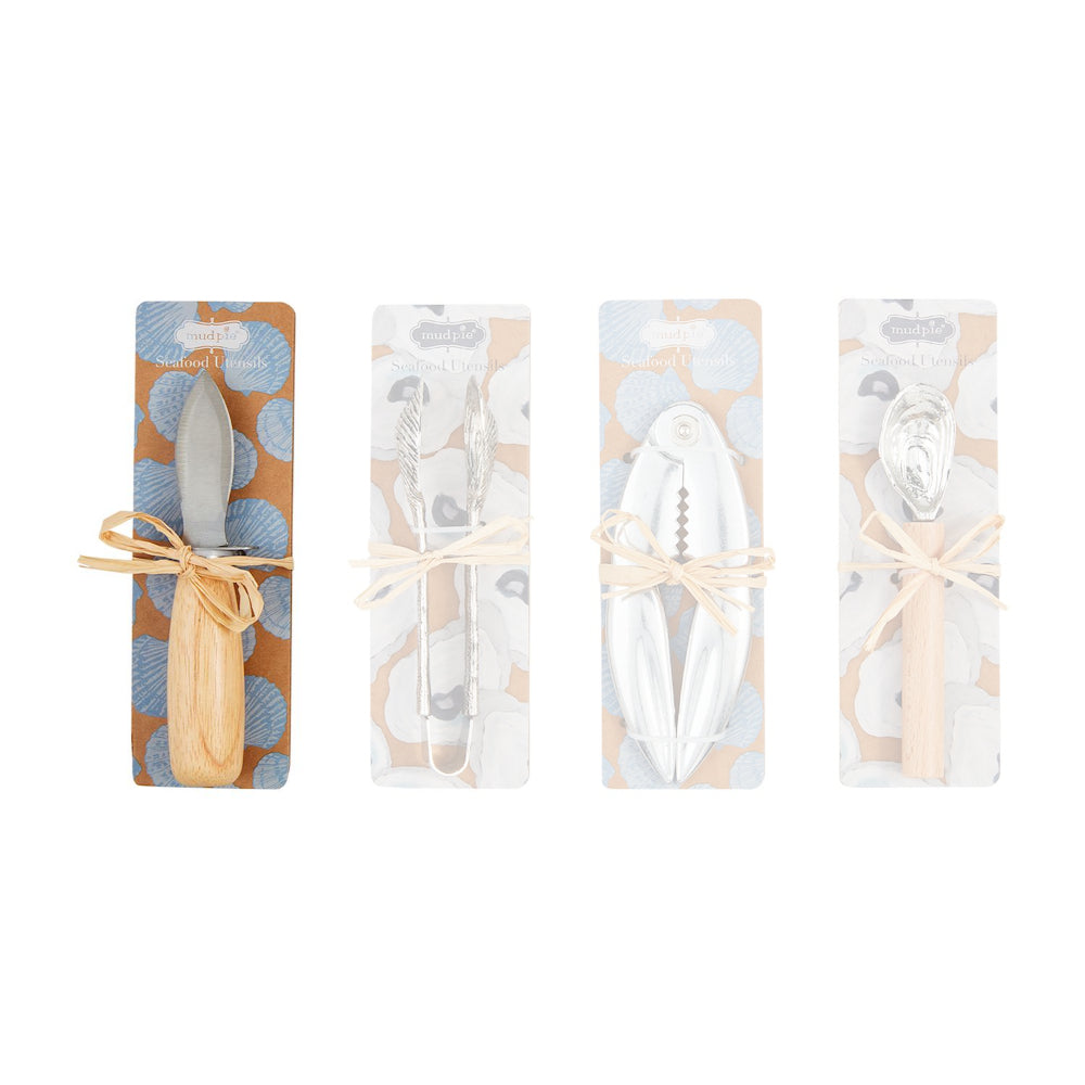 Mud Pie High - Quality Stainless Steel and Wood Seafood Utensils