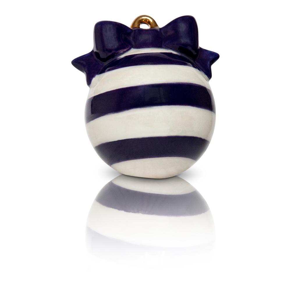 Nora Fleming Blue 'Deck the Halls' Timeless Mini Ornament