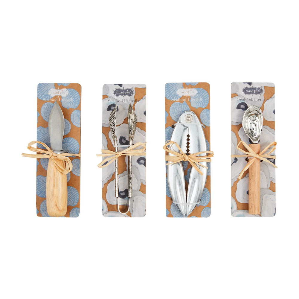 Mud Pie High - Quality Stainless Steel and Wood Seafood Utensils