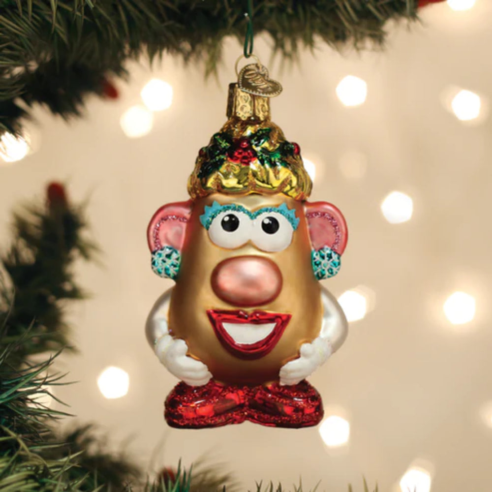 Vintage Old World Christmas Ornament of Mrs. Potato Head - A Classic Toy Decoration