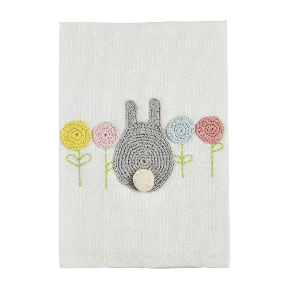 Mud Pie Crochet Easter Cotton Hand Towel for Decorative Use