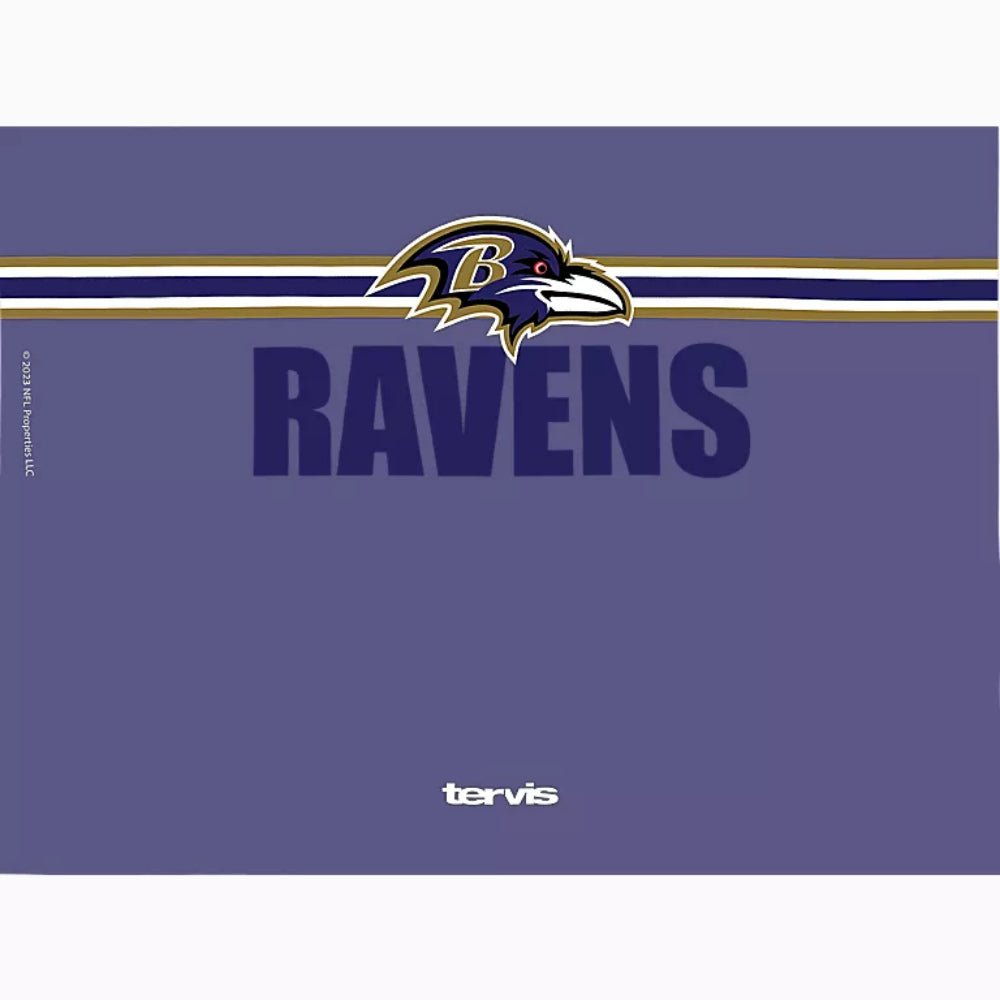 24oz Tervis Brand Insulated Tumbler Featuring NFL® Baltimore Ravens Design - Ideal for Going the Distance