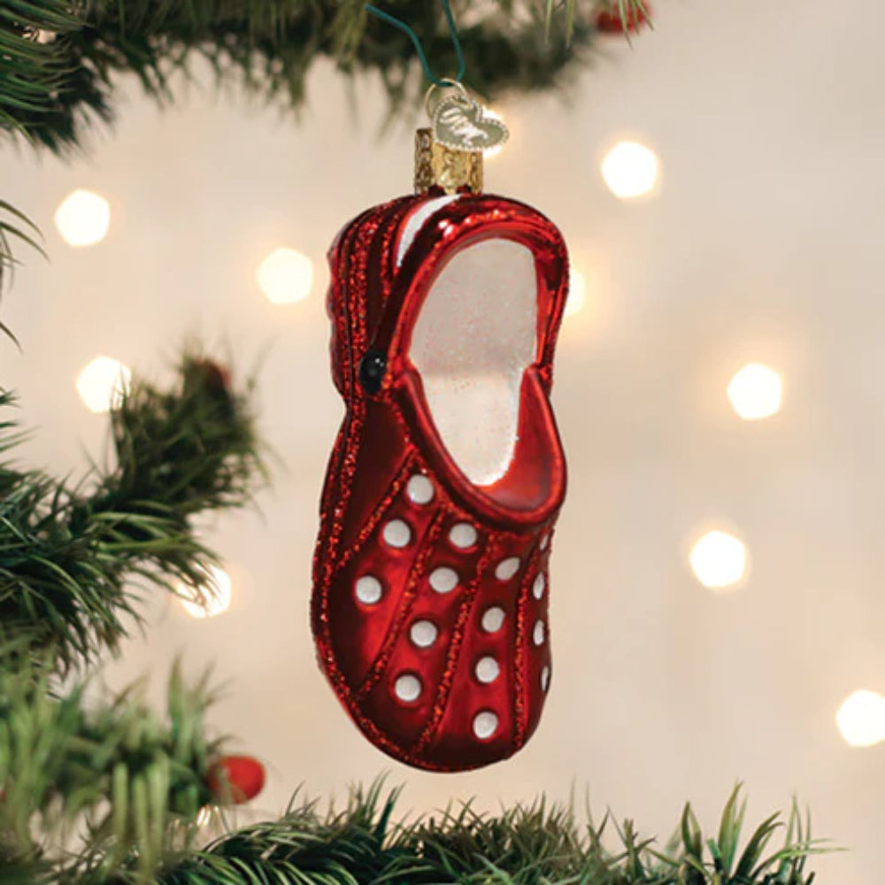 Exquisite Glass Ornament for Rubber Clogs