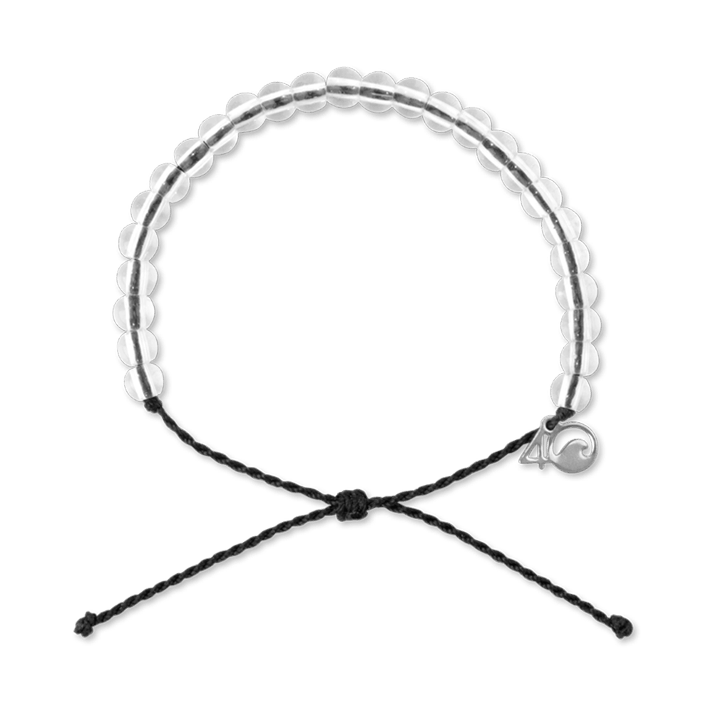 4Ocean Stylish Black Beaded Bracelet for Shark Conservation
