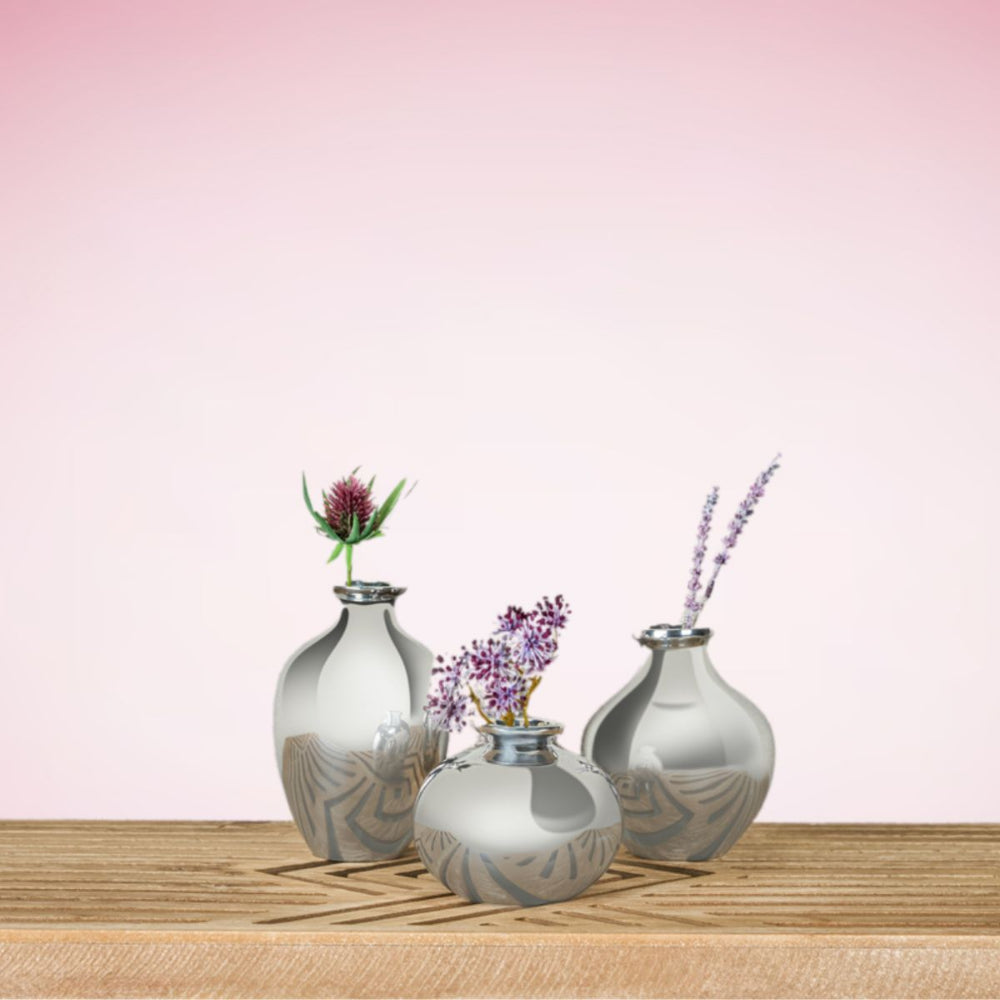 Exquisite Nambe Single - Bloom Display Posey Vase